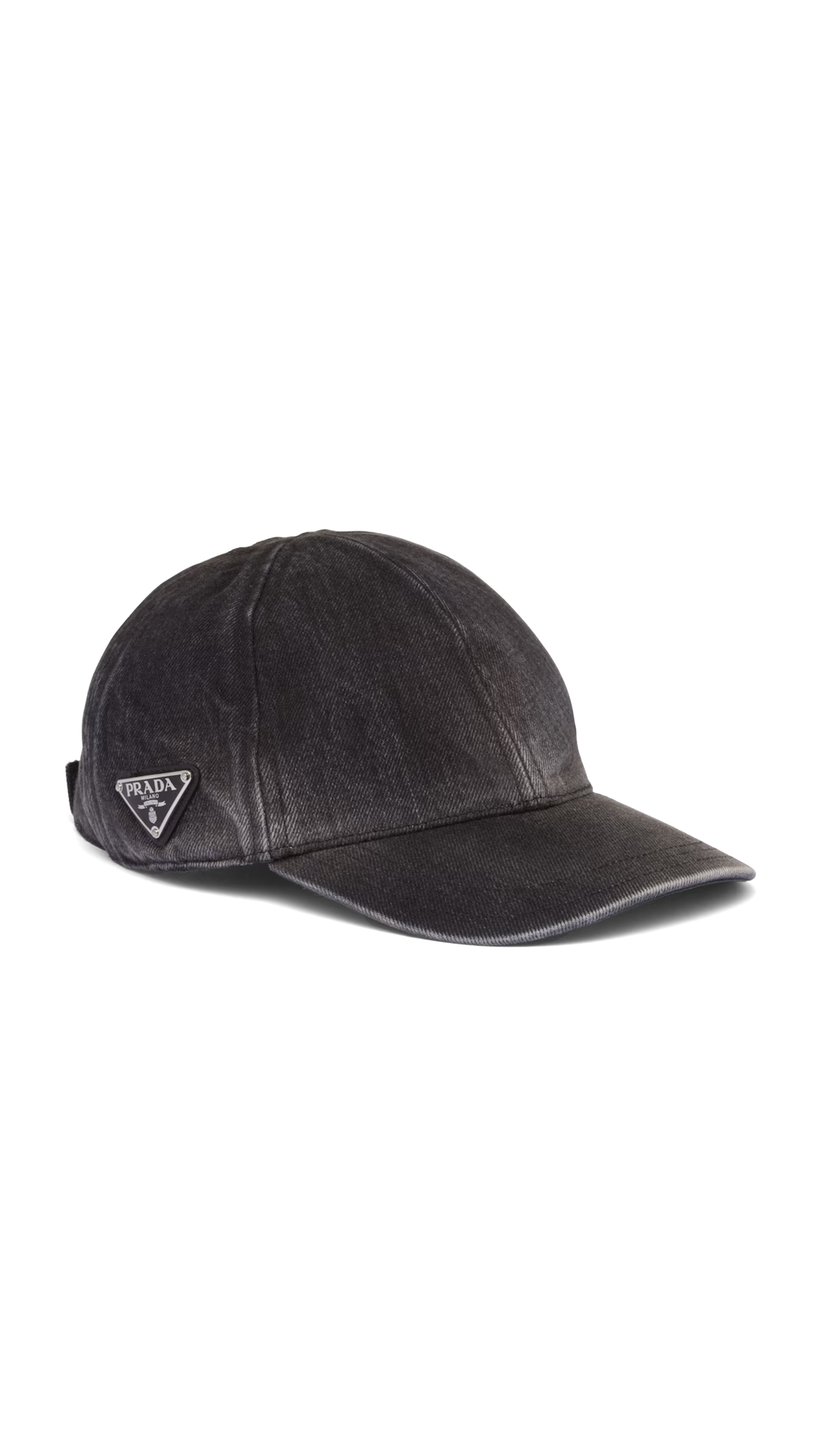 Denim Baseball Cap - Black