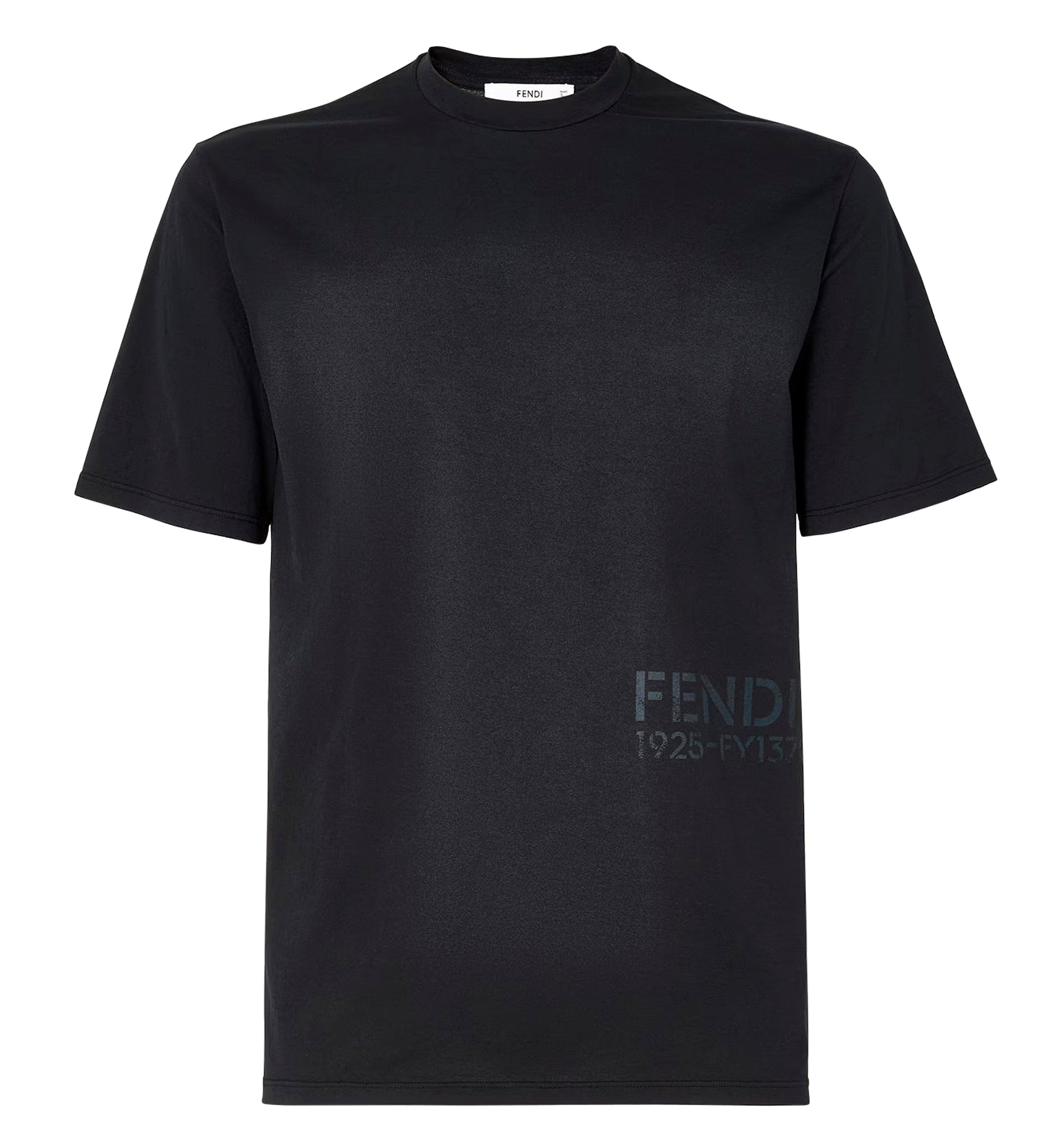 Black cotton T-shirt