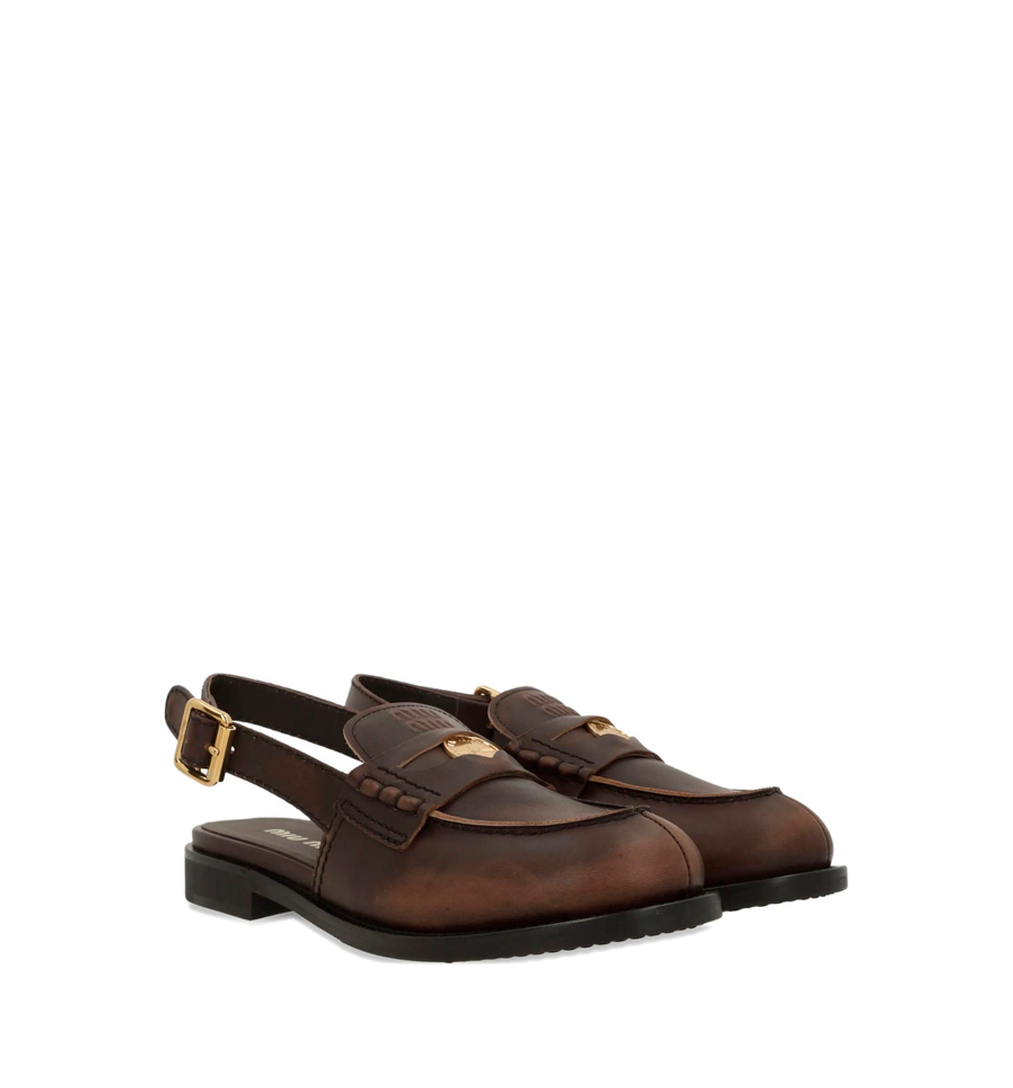 Logo-detail Slingback Loafers