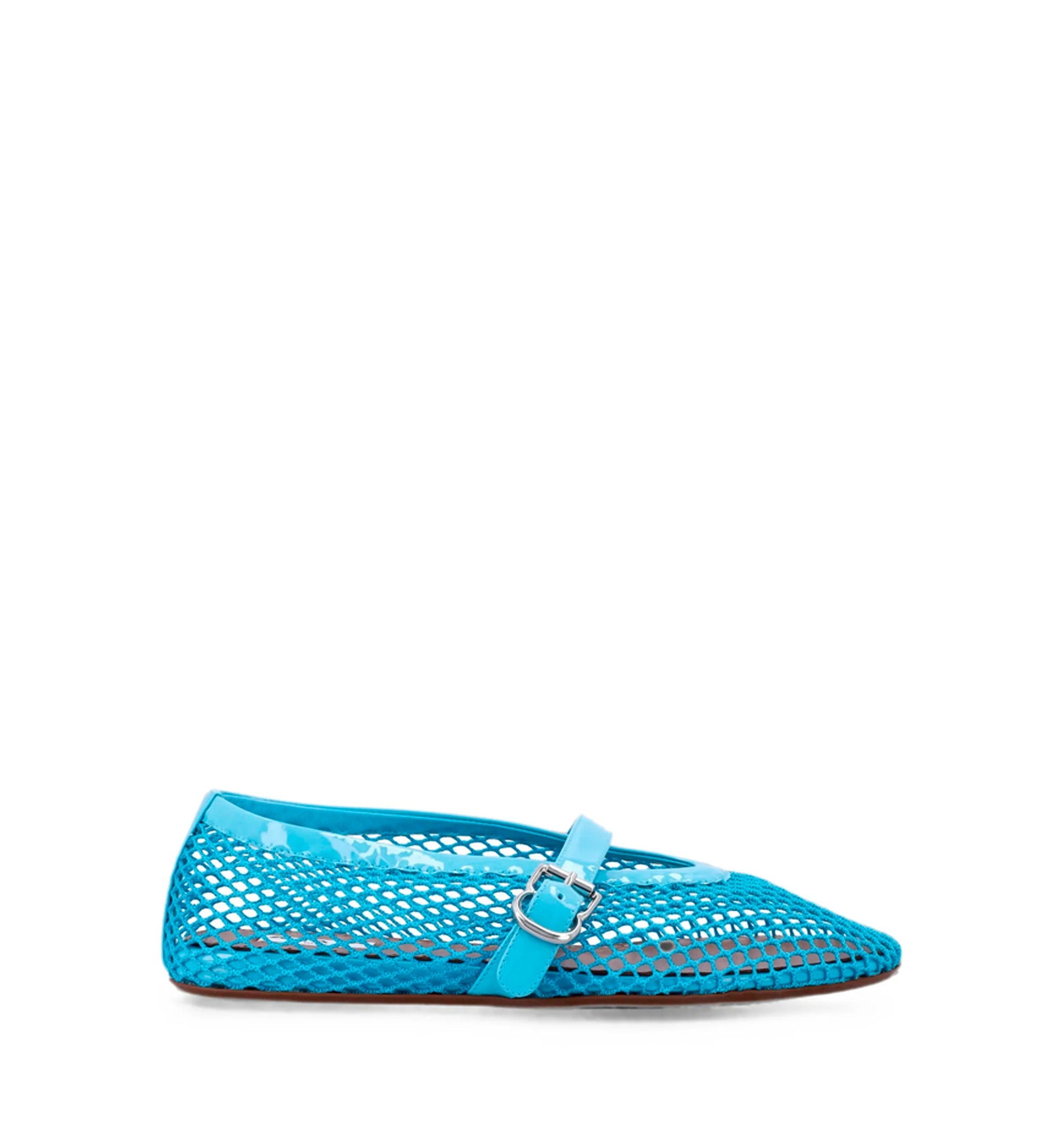 Ballet Flats In Fishnet
