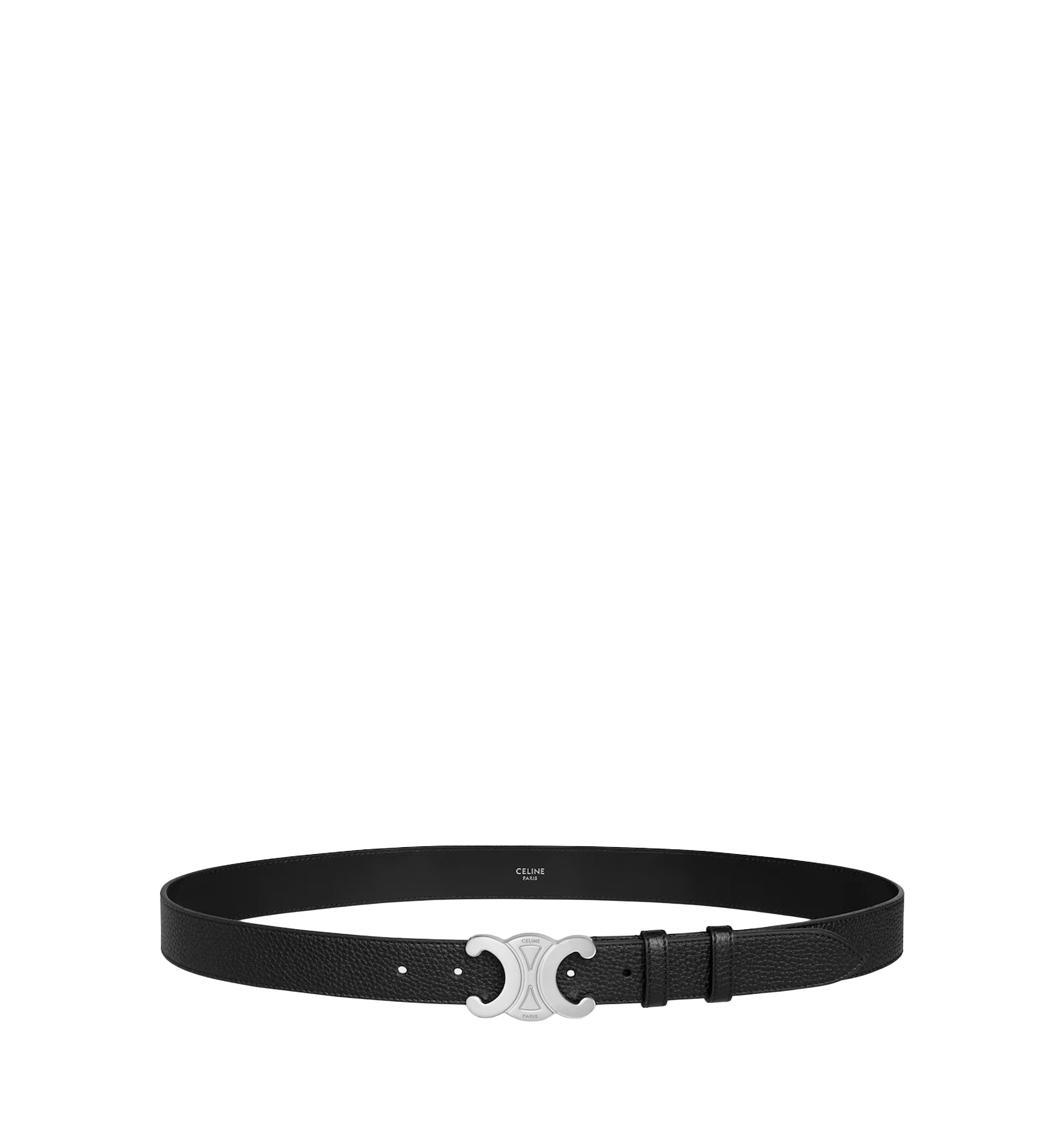 Triomphe Belt 30mm In Grained Calfskin