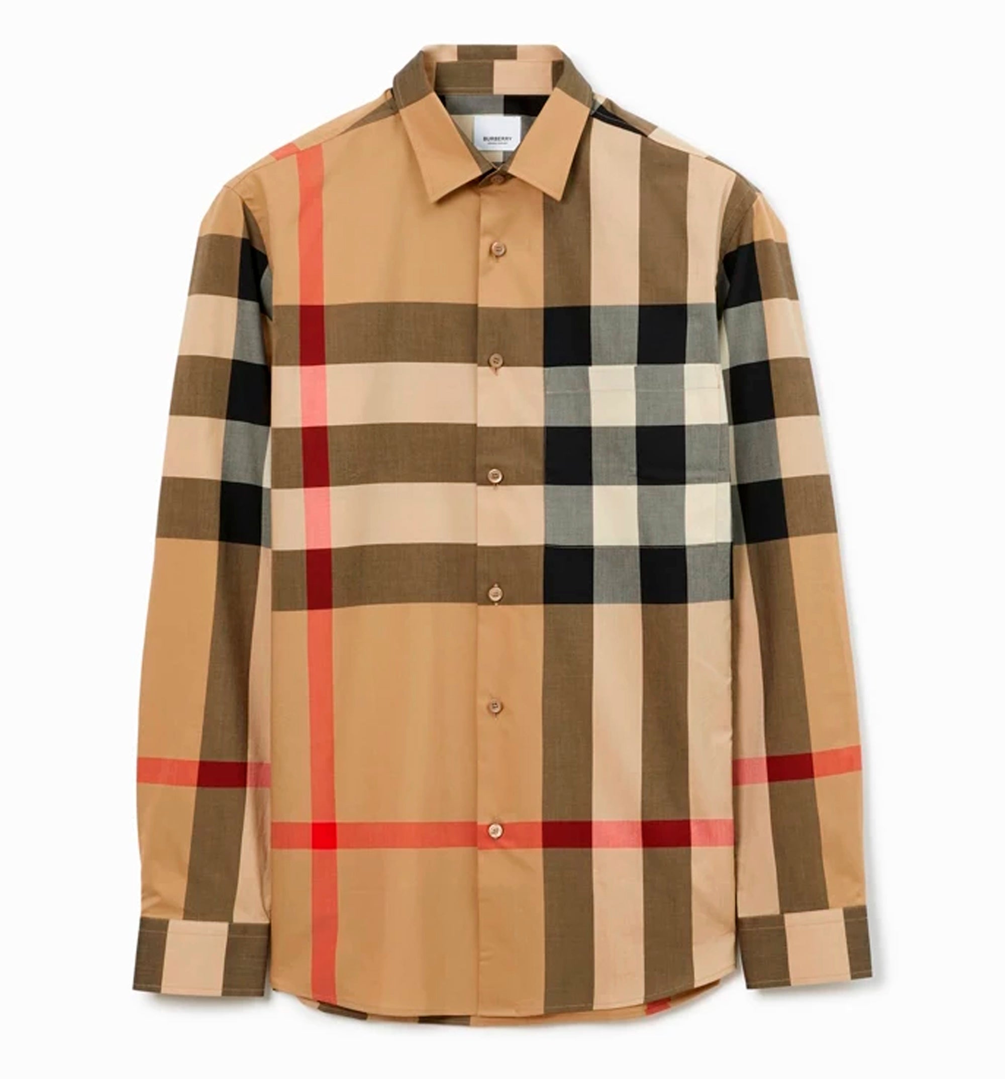 Slim Fit Check Cotton Shirt