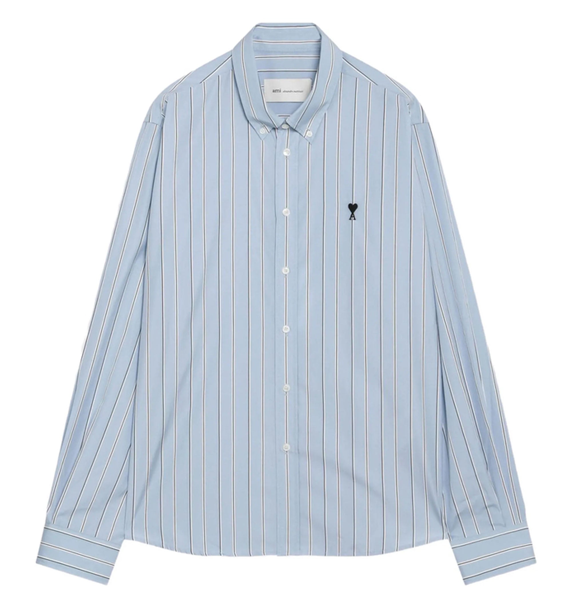 Contrasted Ami De Coeur Button Down Collar Classic Fit Shirt