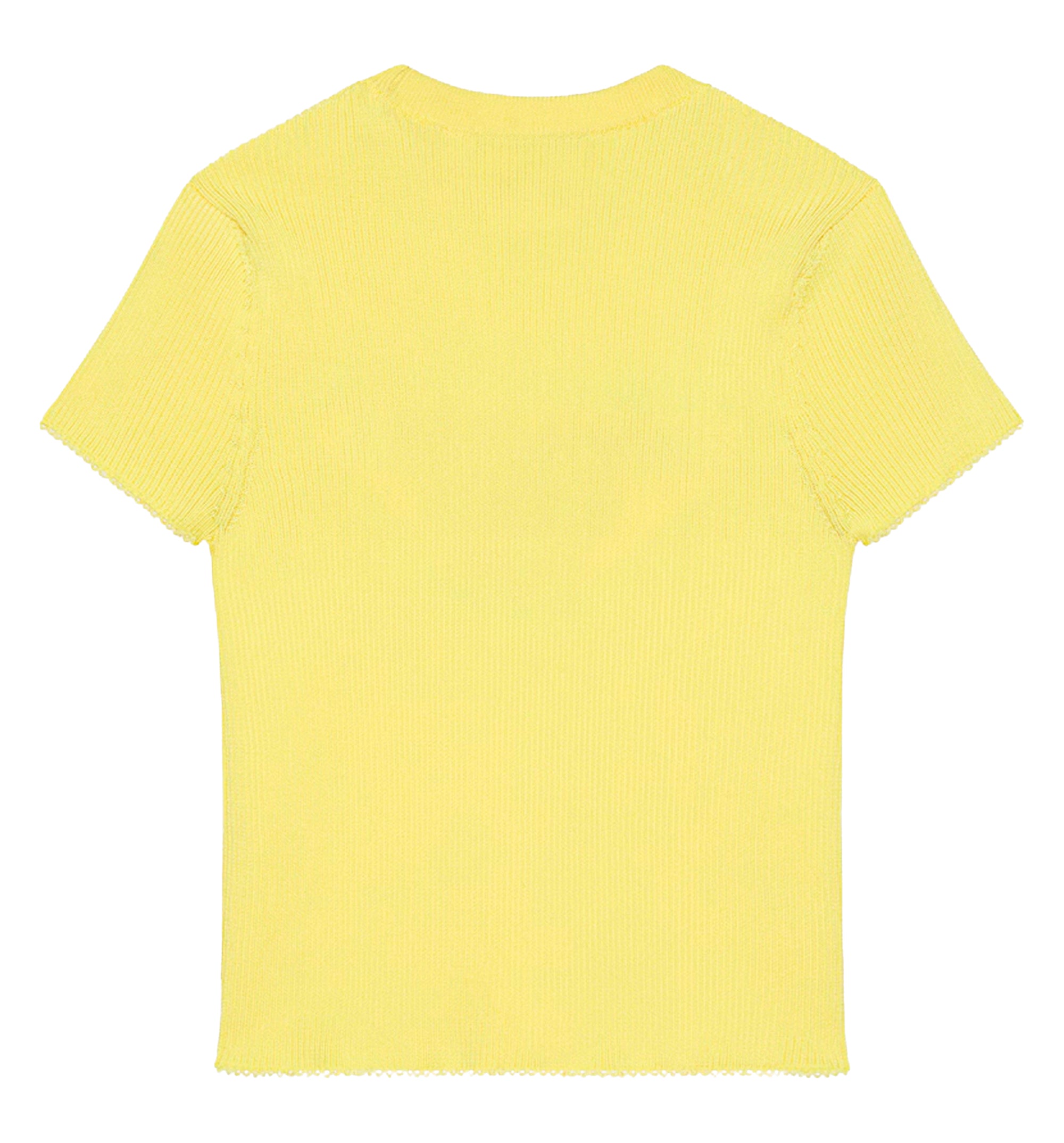 Cropped top in fine rib