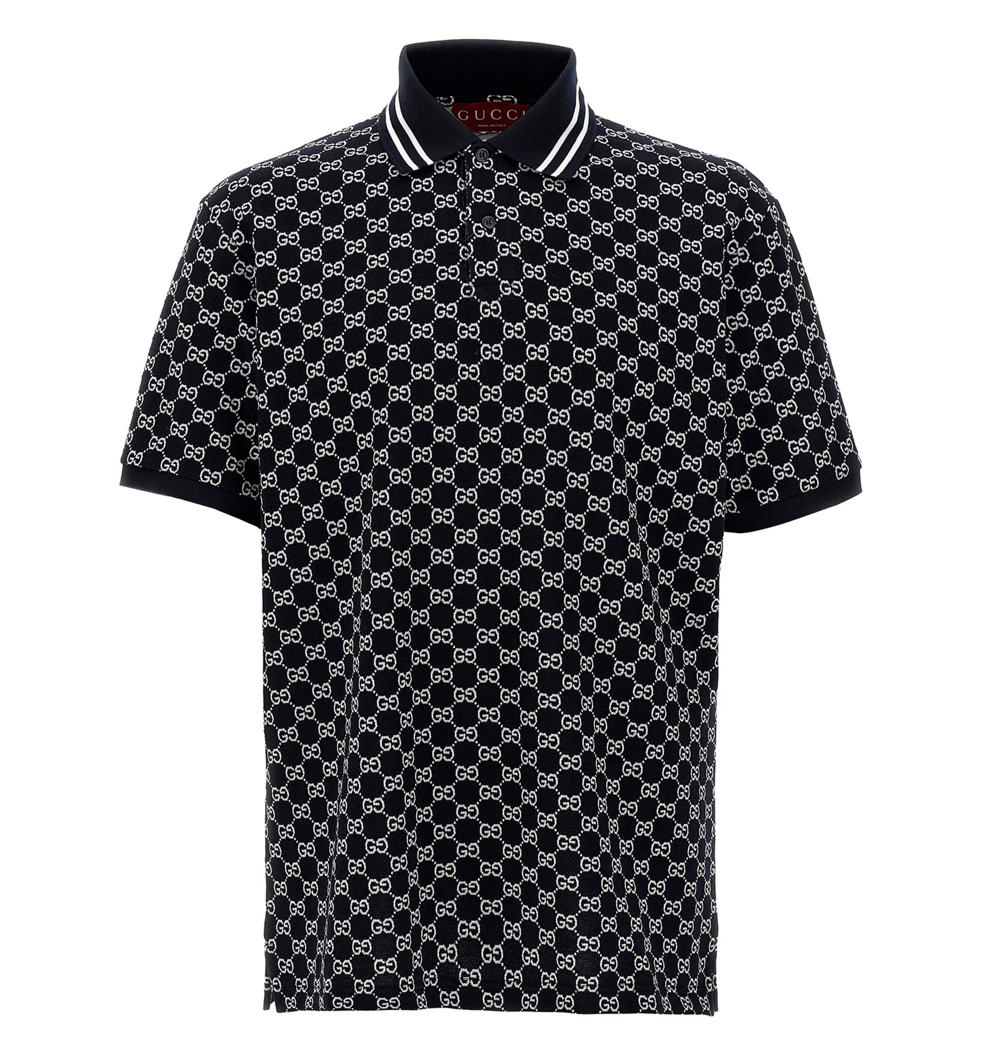 Gucci GG Piquet Jacquard Polo Shirt