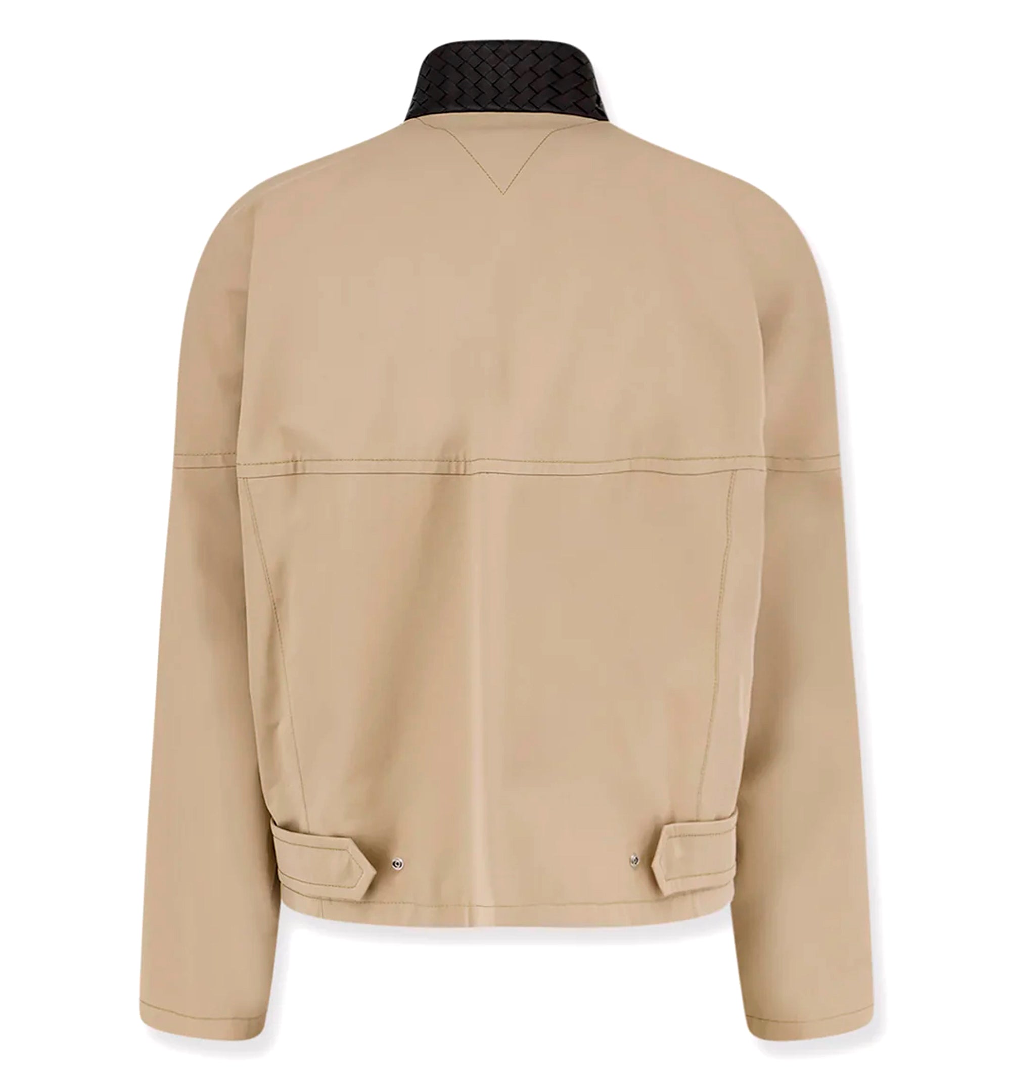Jacket with intrecciato details