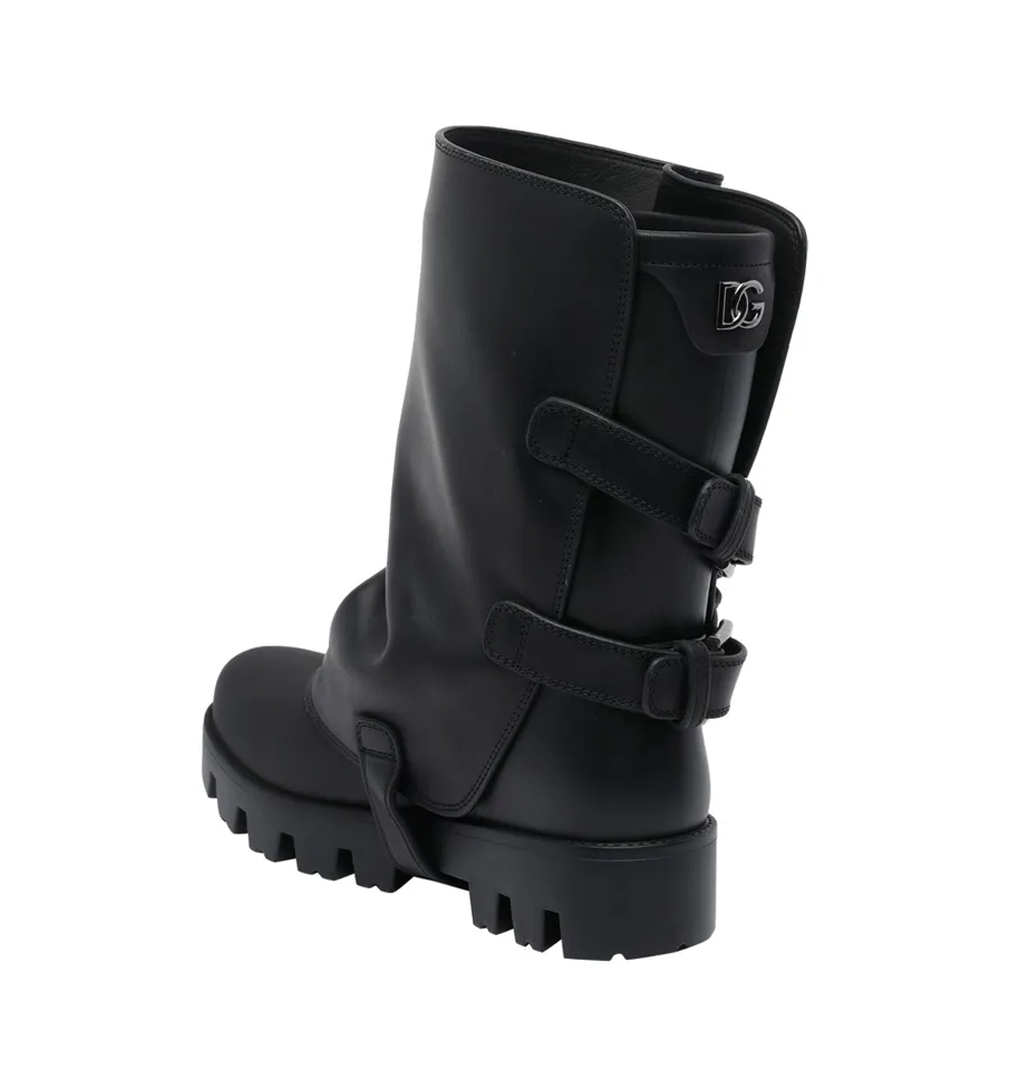 Ankle Boot in Rubber & Leather