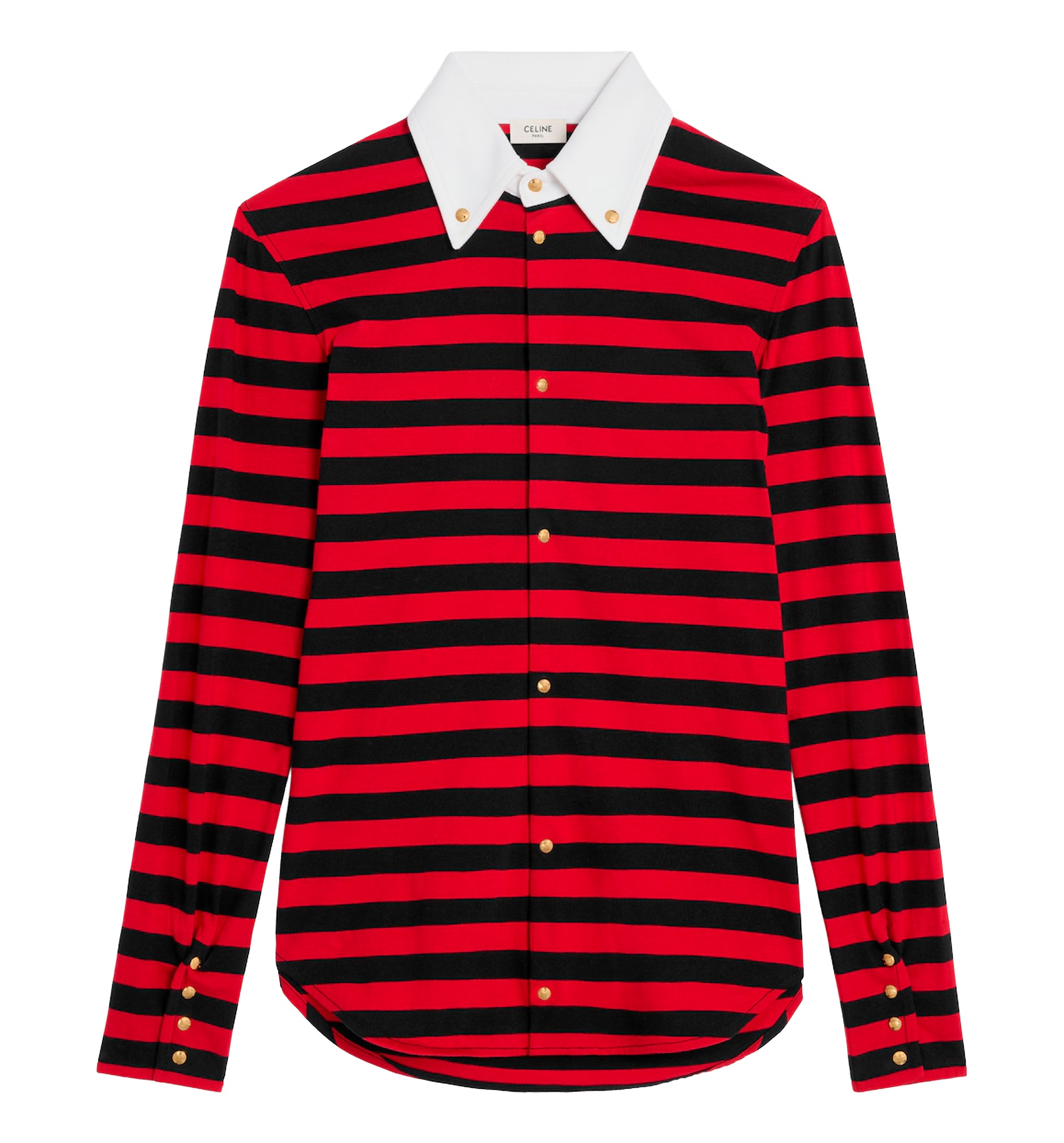Shirt In Striped Cotton Jersey