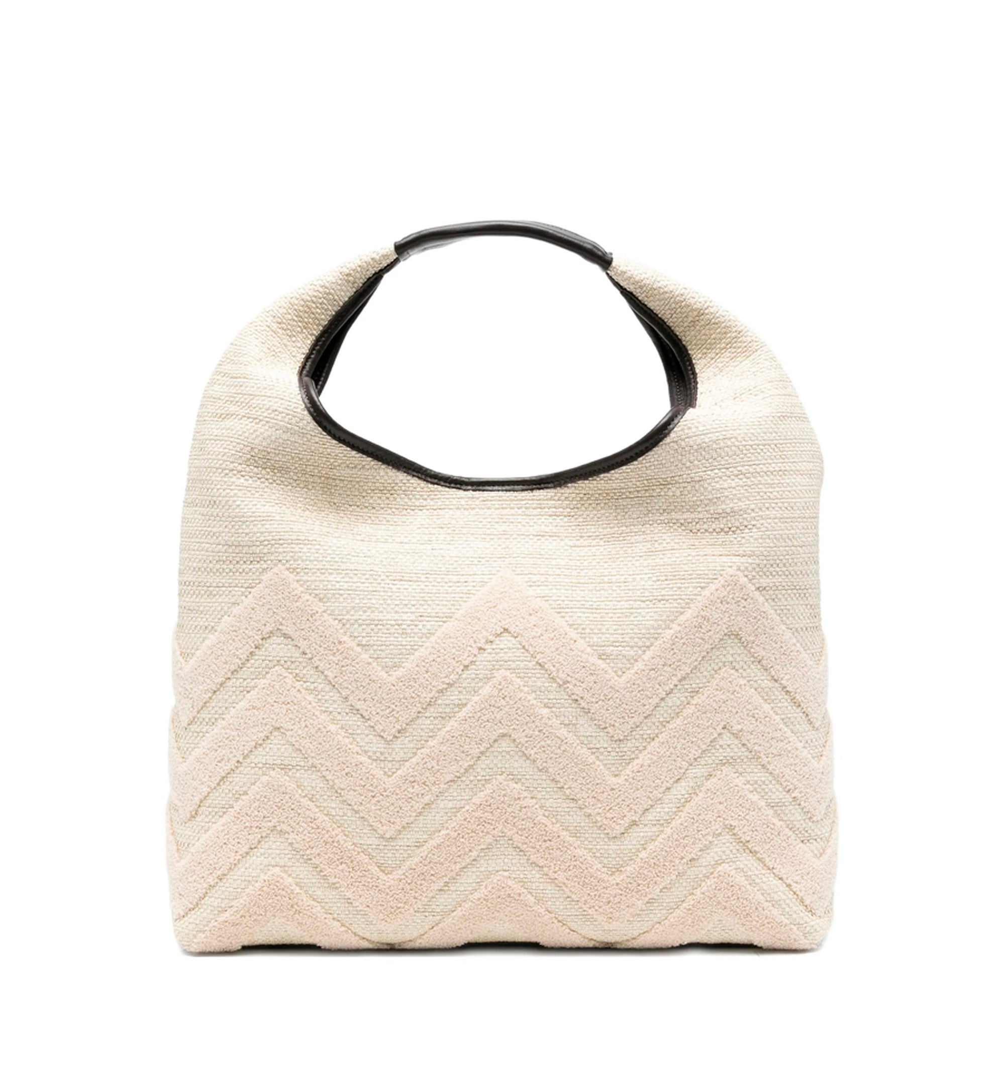 Zigzag-pattern Tote Bag