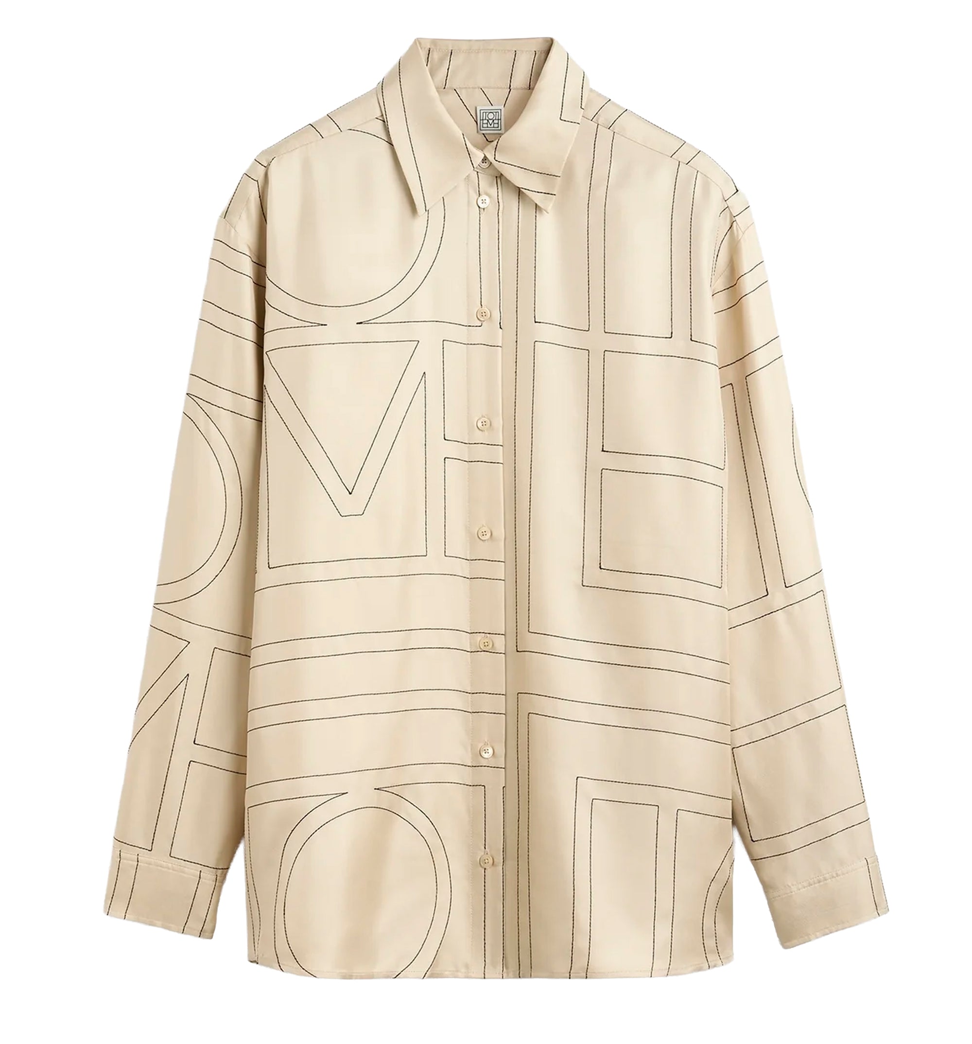 Classic embroidered shirt ivory
