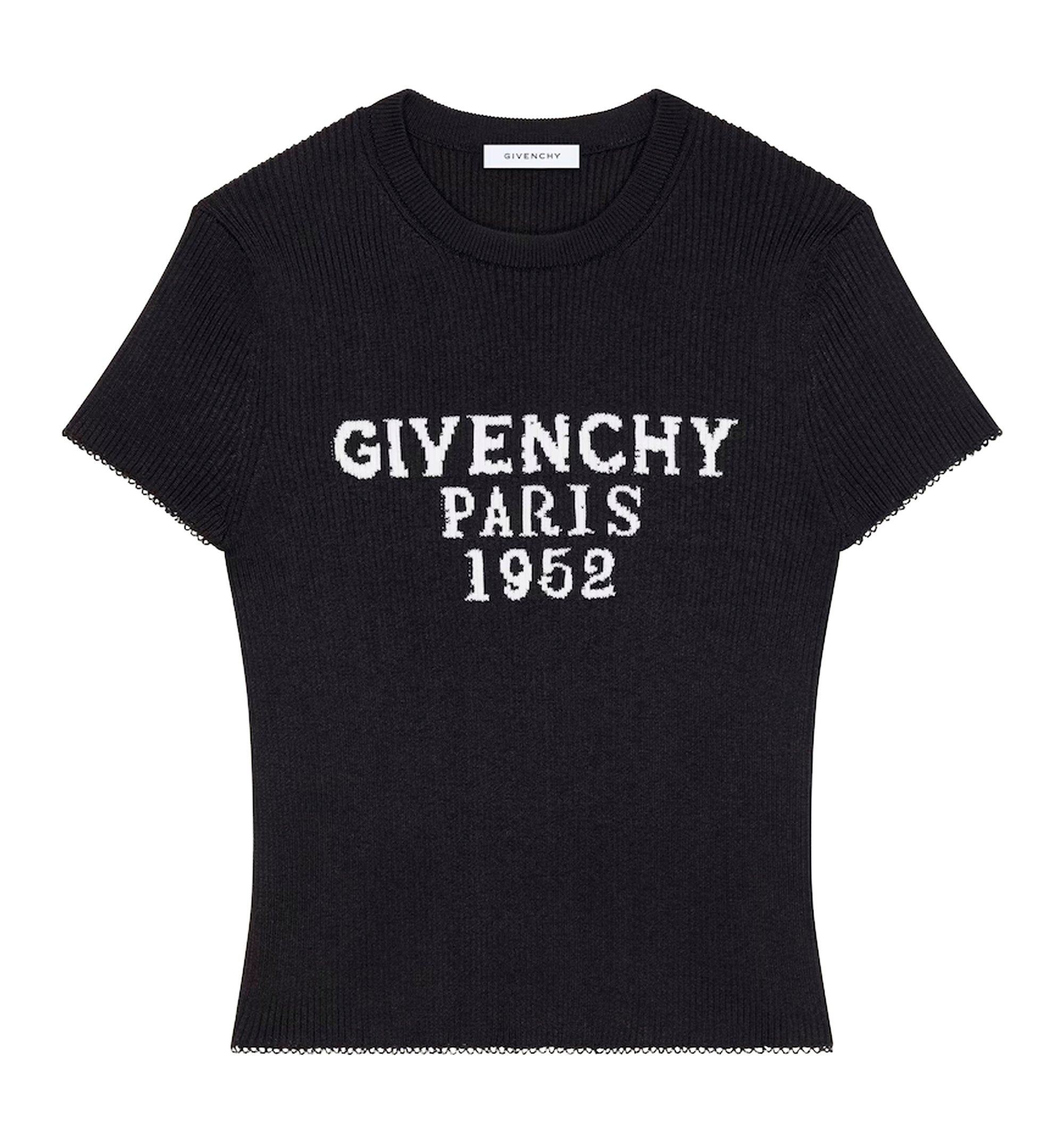 Cropped top in fine rib