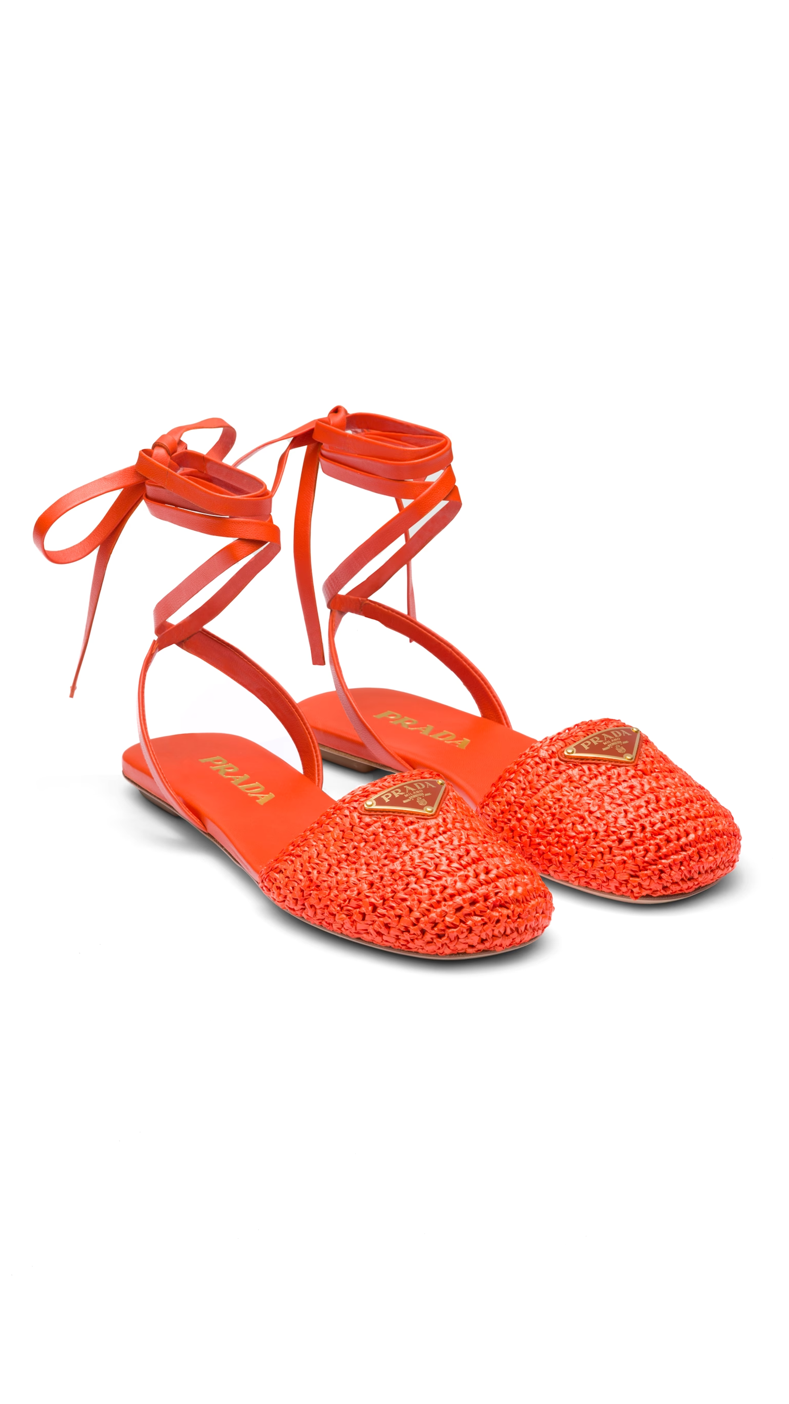 Copy of Crochets Flat Sandals - Orange