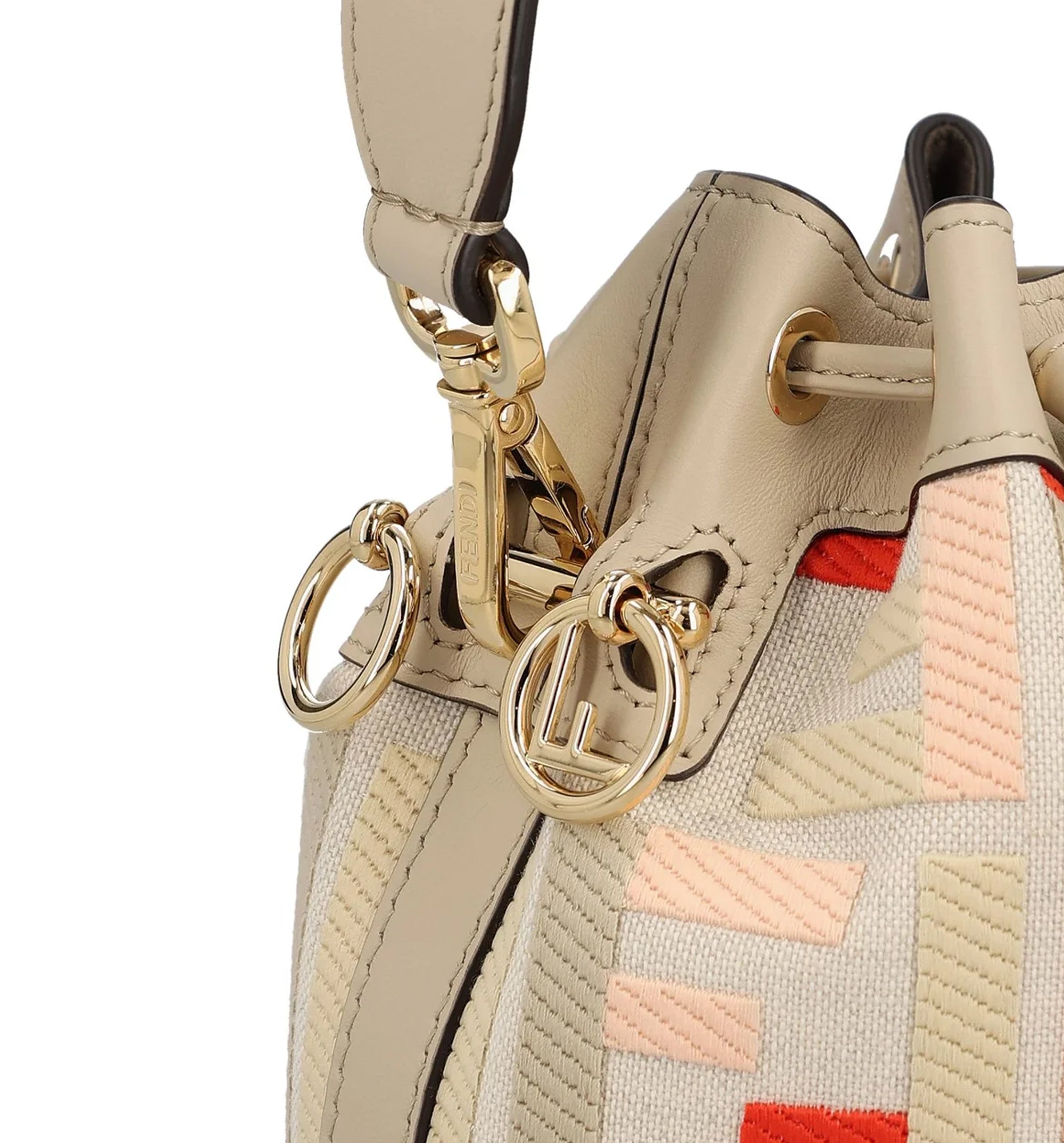 Fendi Mini Mon Tresor FF Motif Bucket Bag
