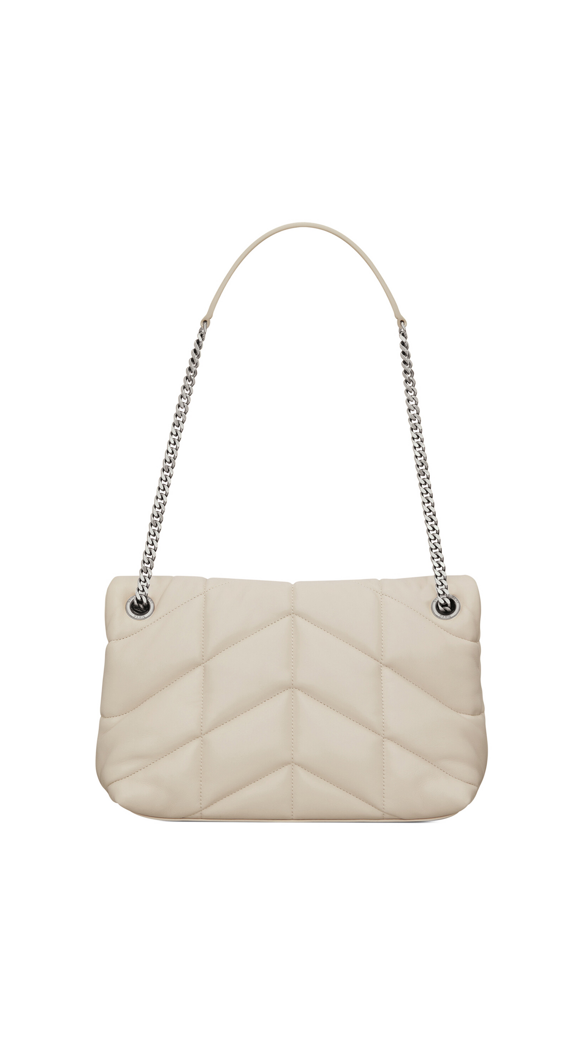 Puffer Small Chain Bag In Quilted Lambskin