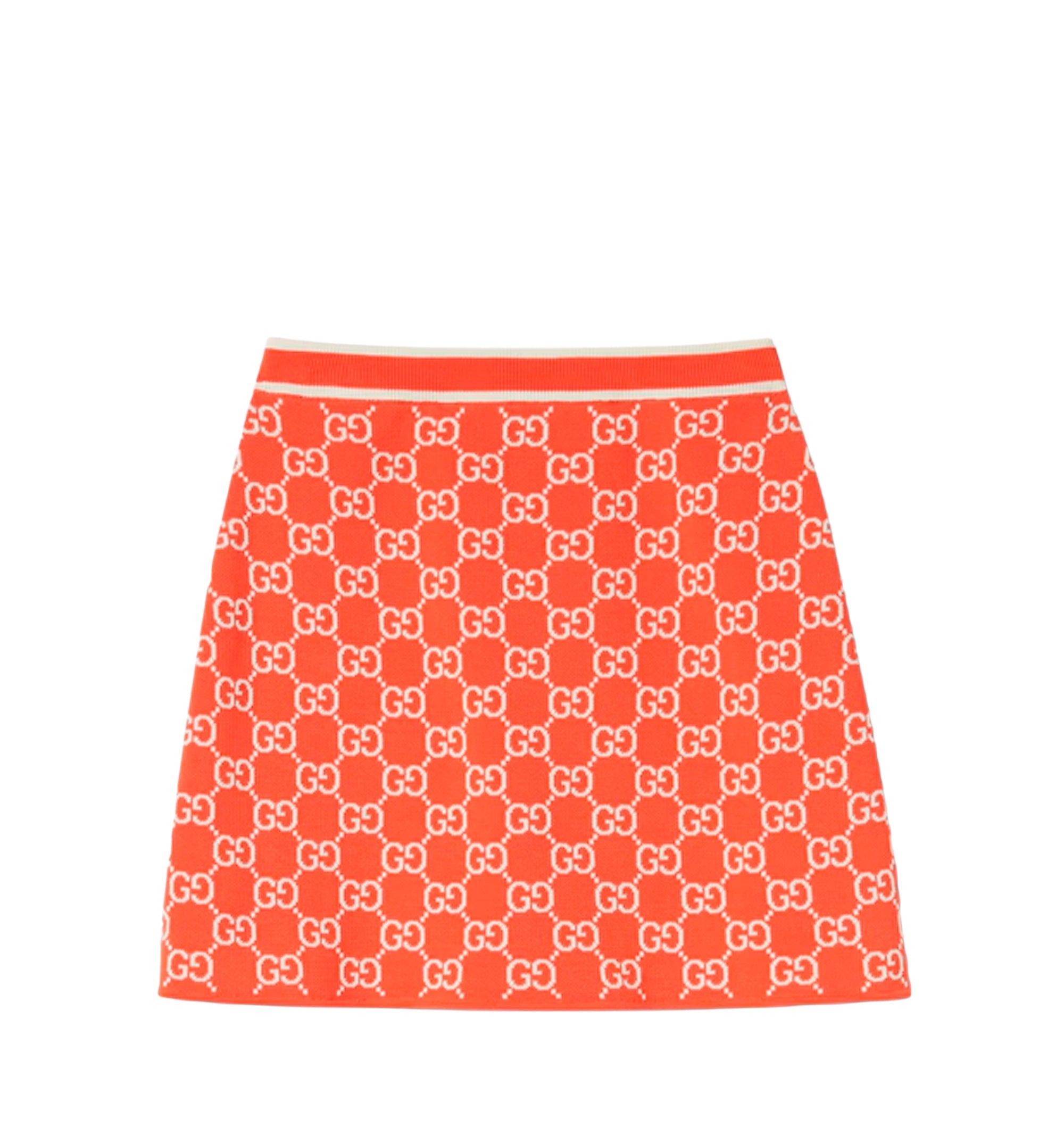 GG fine cotton jacquard skirt