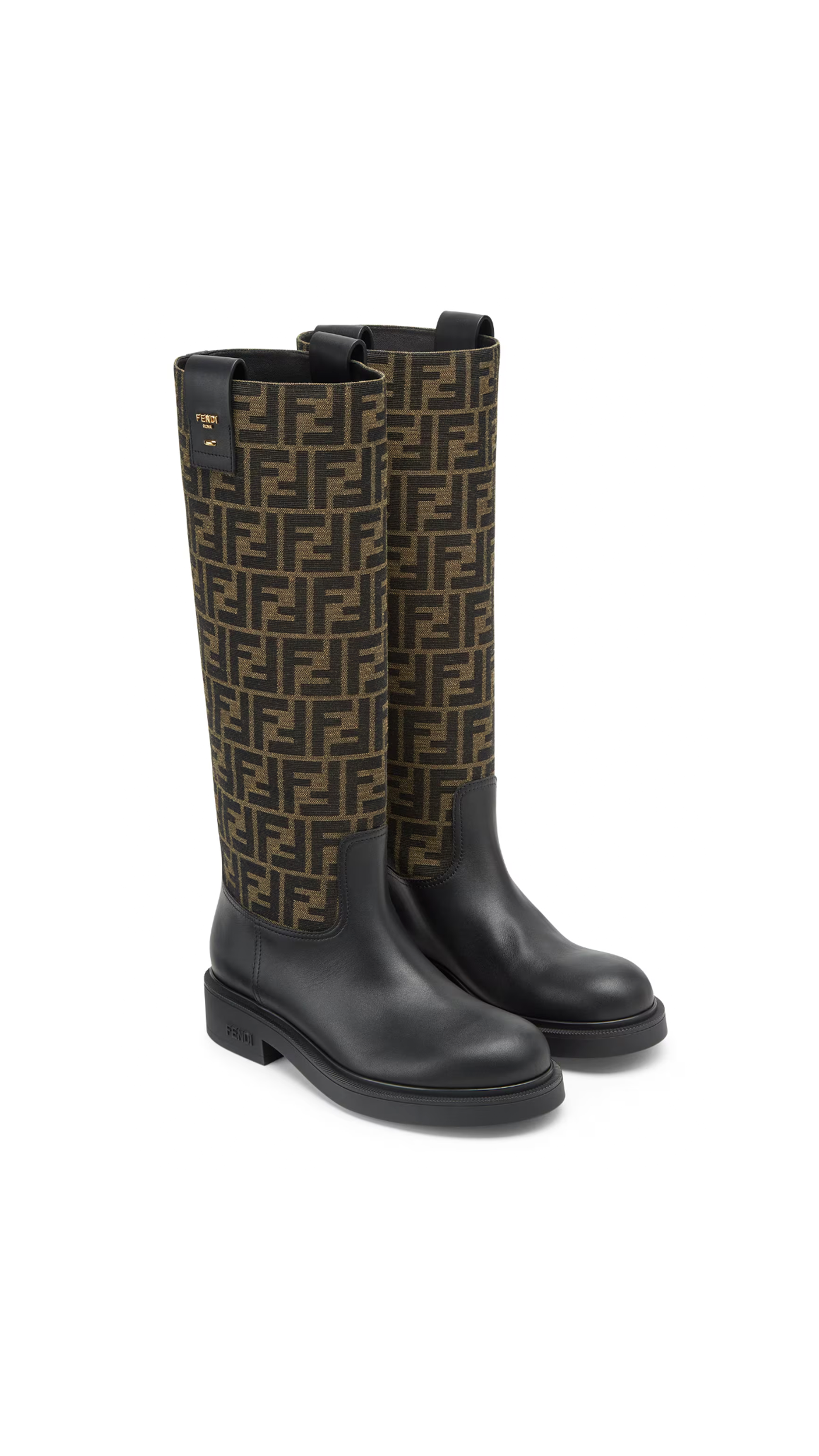 Fendi Filo Boots - Black/Brown