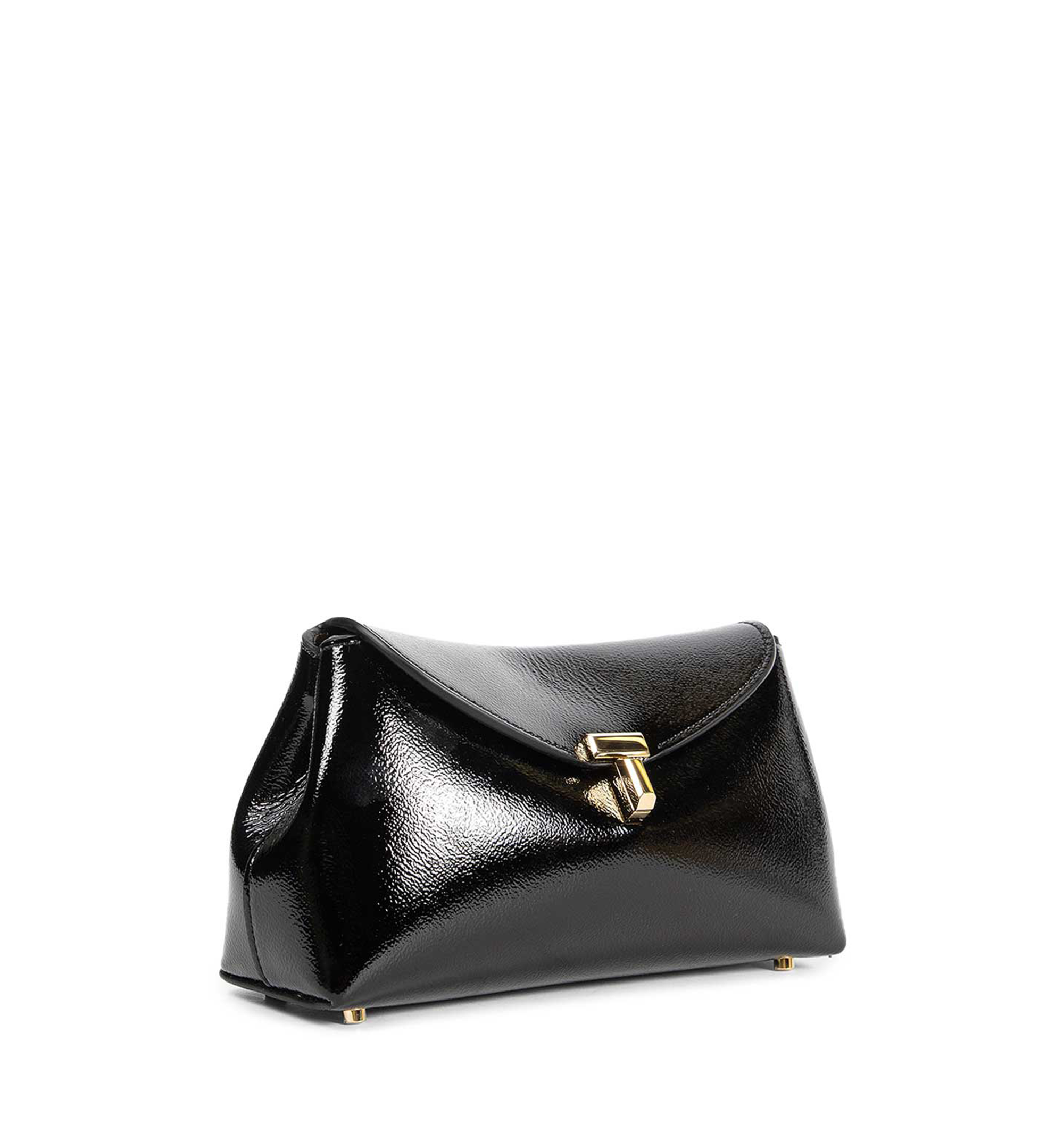 Mini T-Lock Naplak Leather Clutch