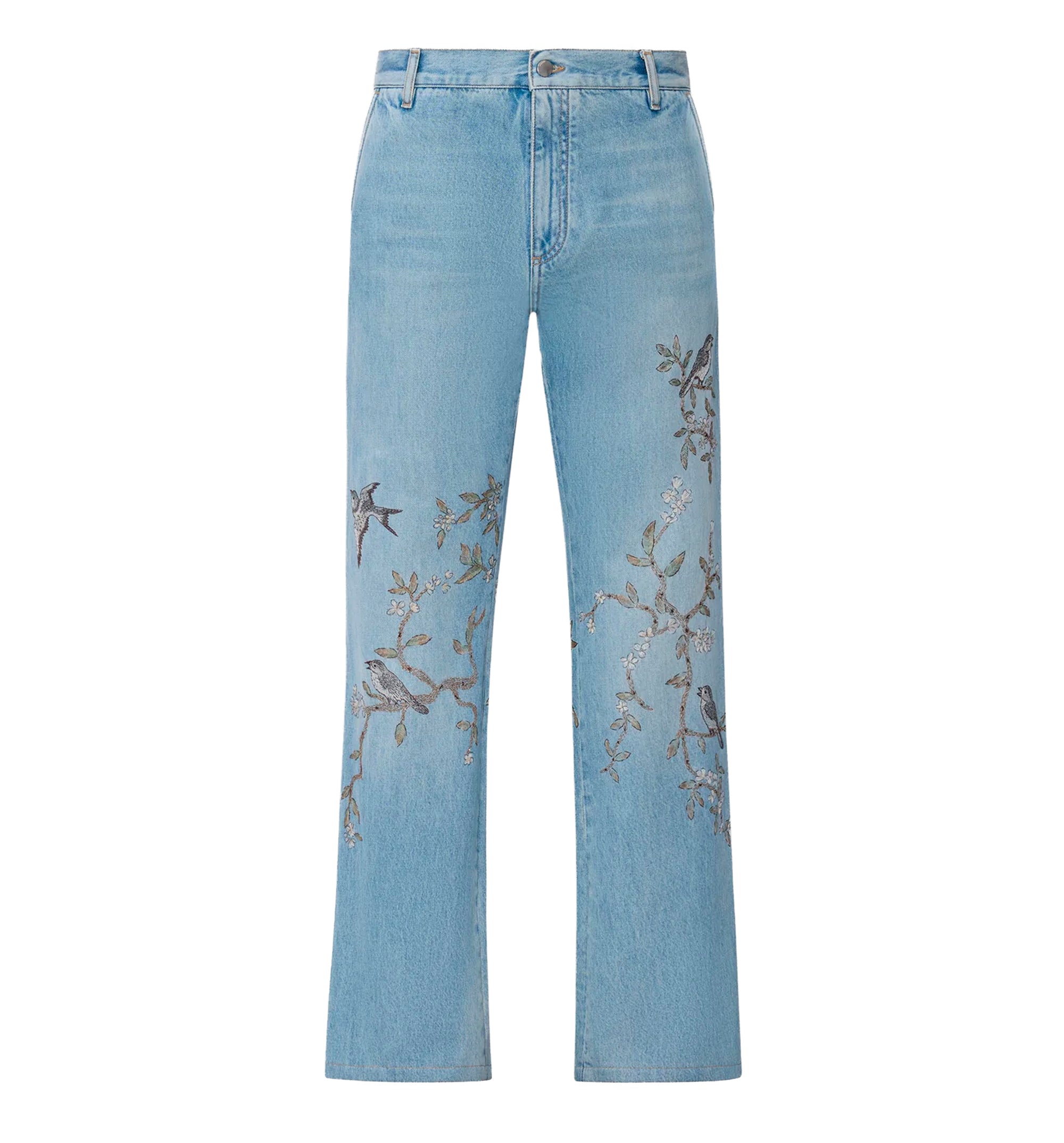 Floral Embellished Jean