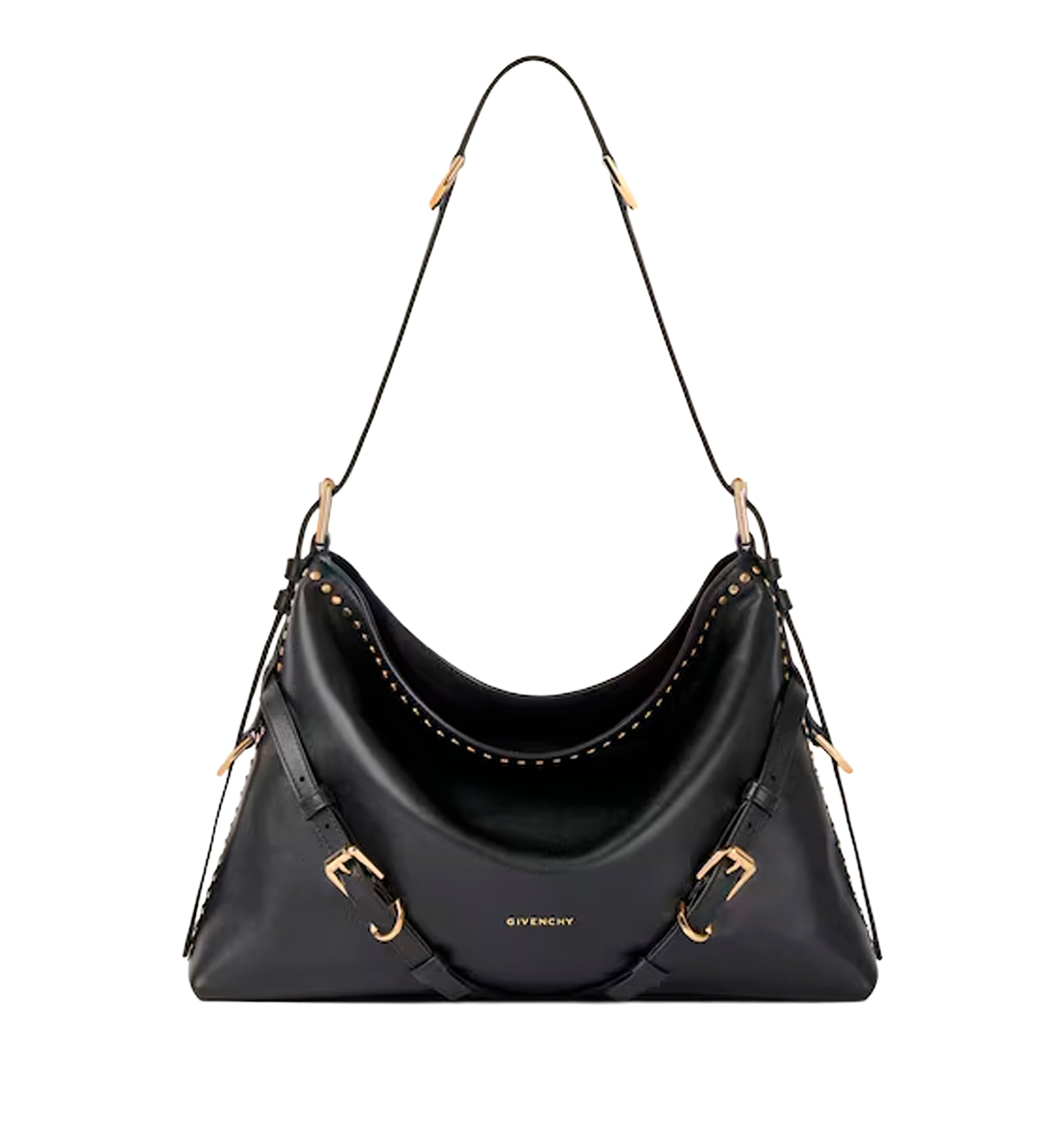 Medium Voyou bag in leather with studs