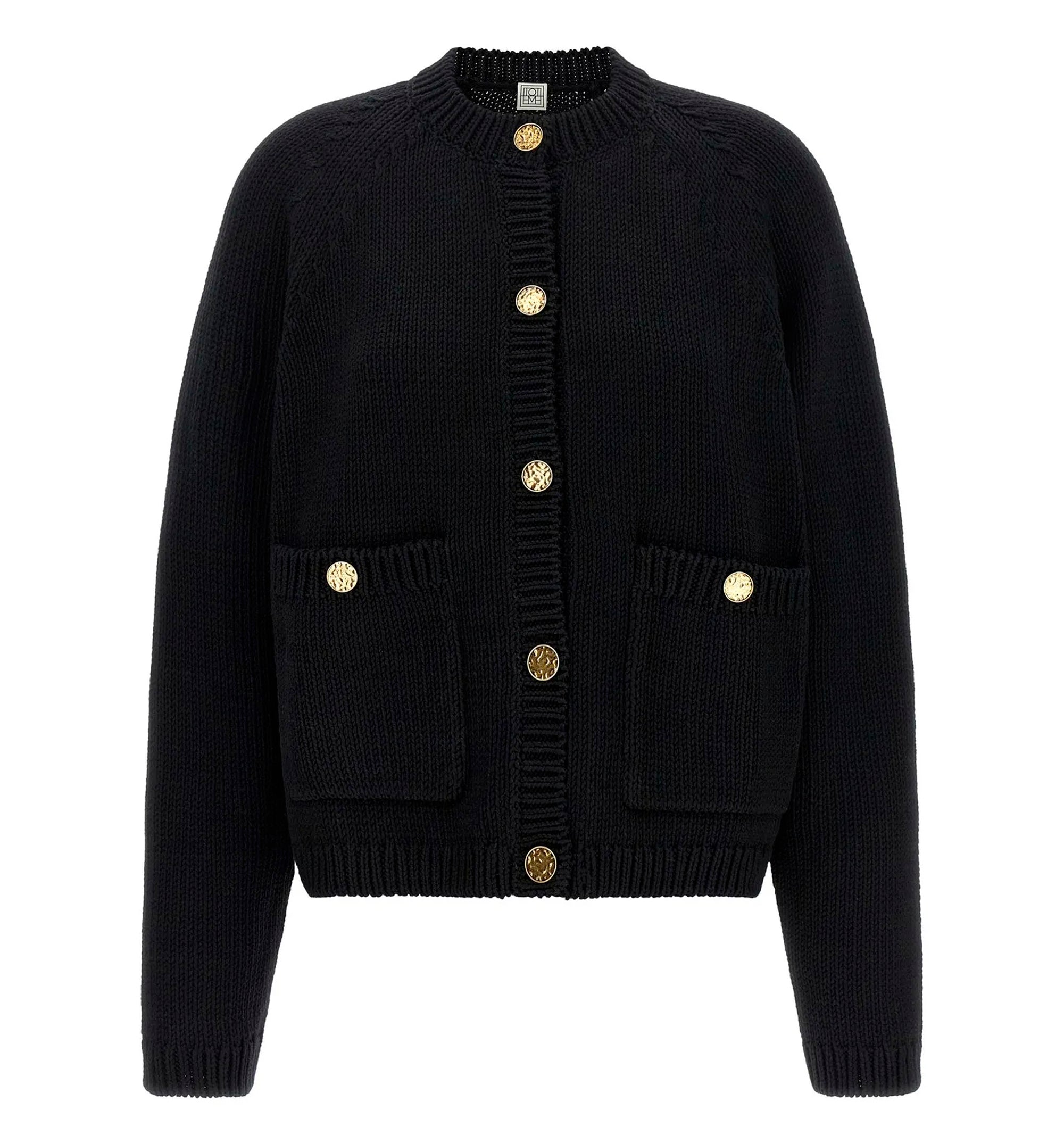 Long Sleeved Chunky Knit Cardigan
