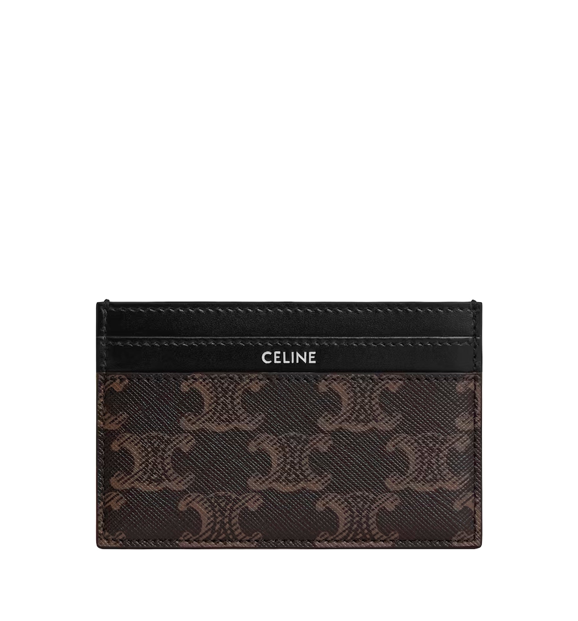 Card Holder In Triomphe Canvas And Calfskin