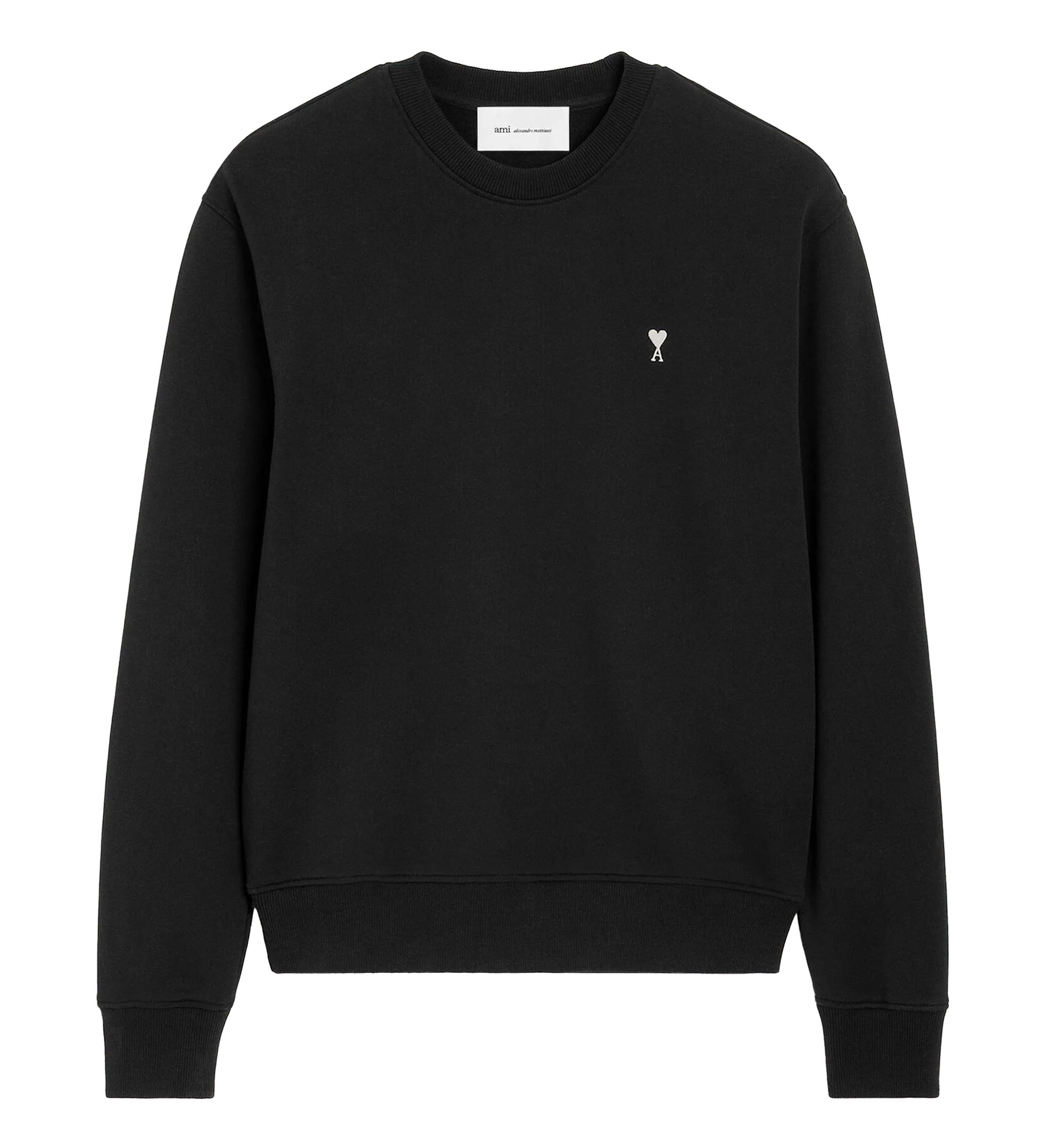 Black Cotton Ami De Coeur Sweatshirt
