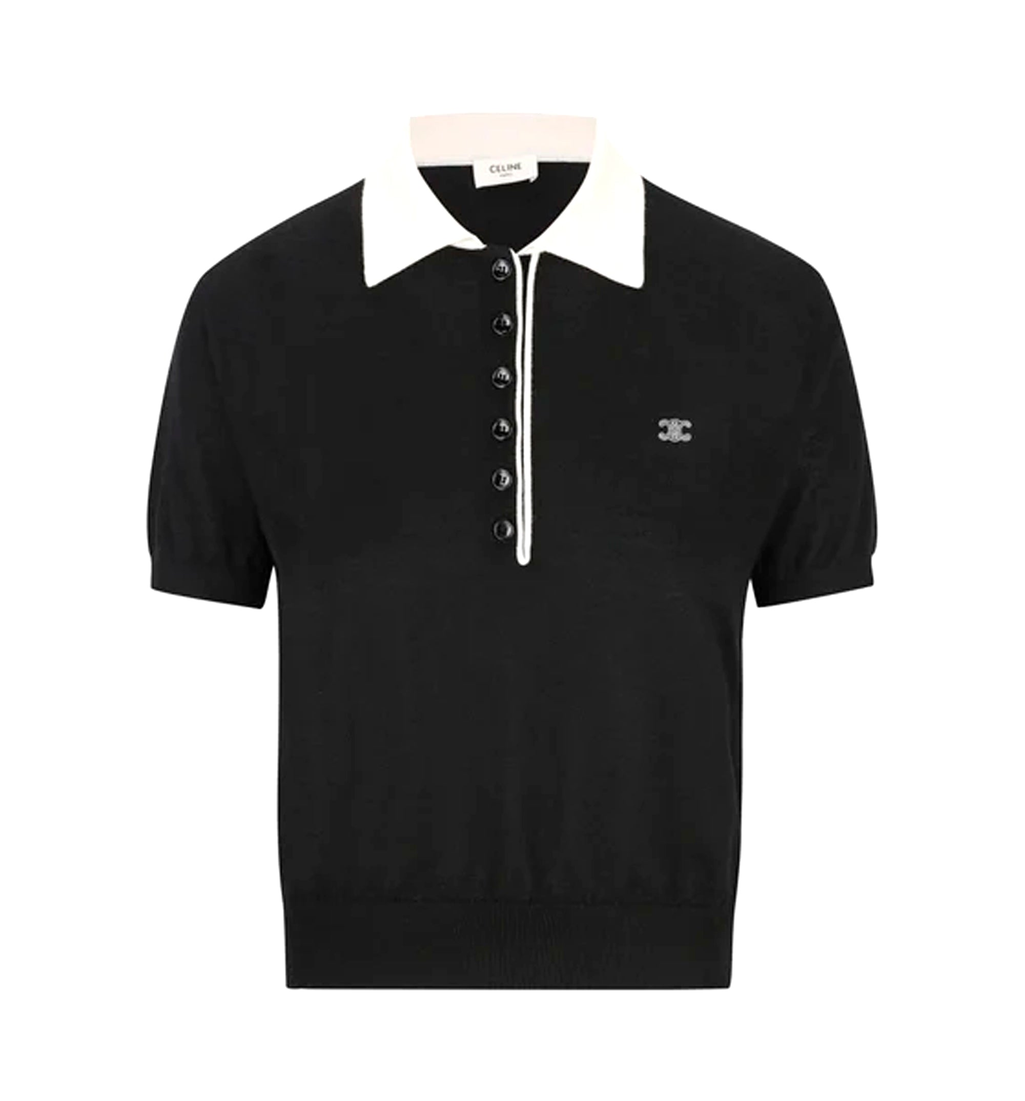 Celine Black Polo Shirts