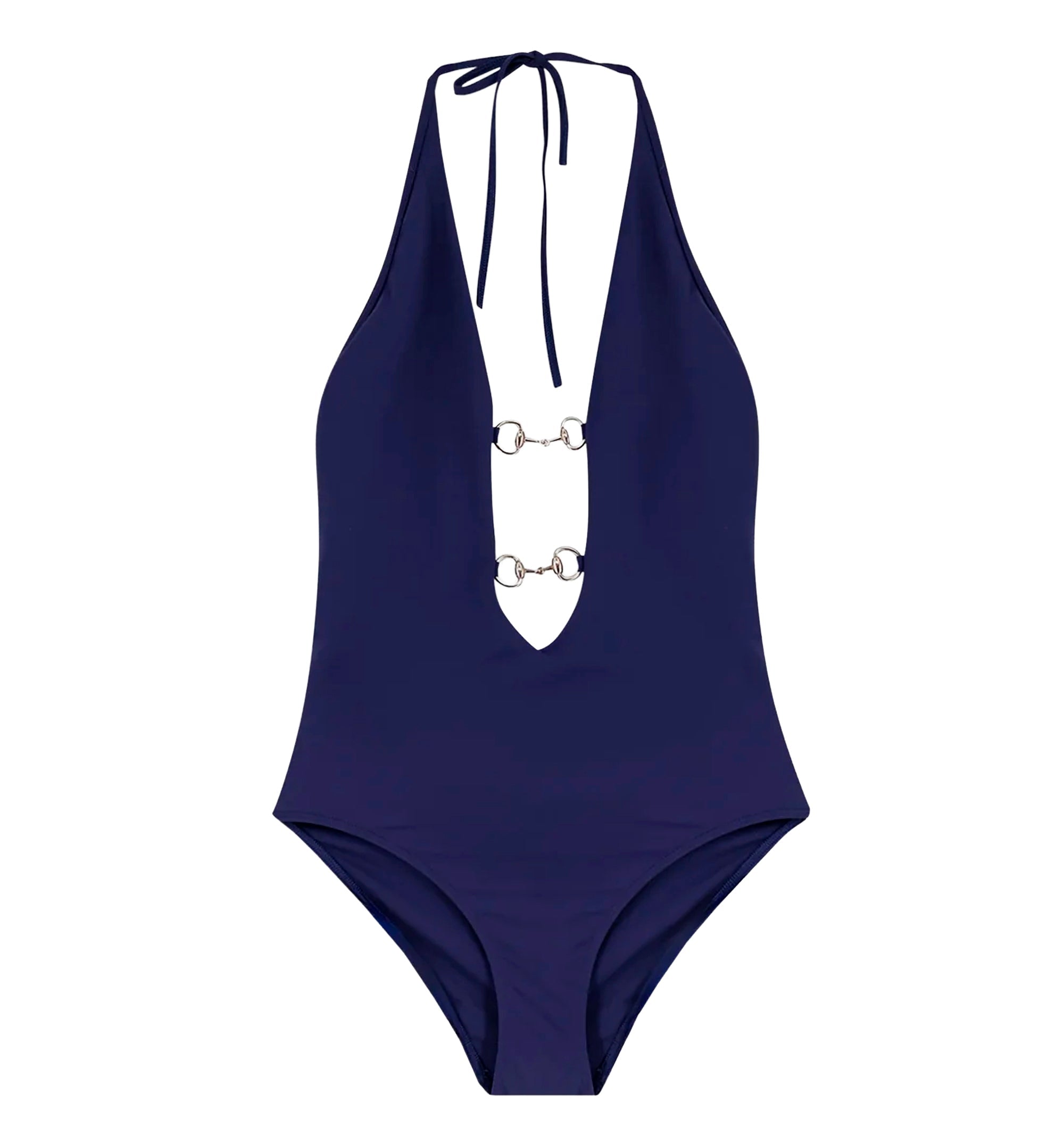 One-piece swimsuit with Horsebit details
