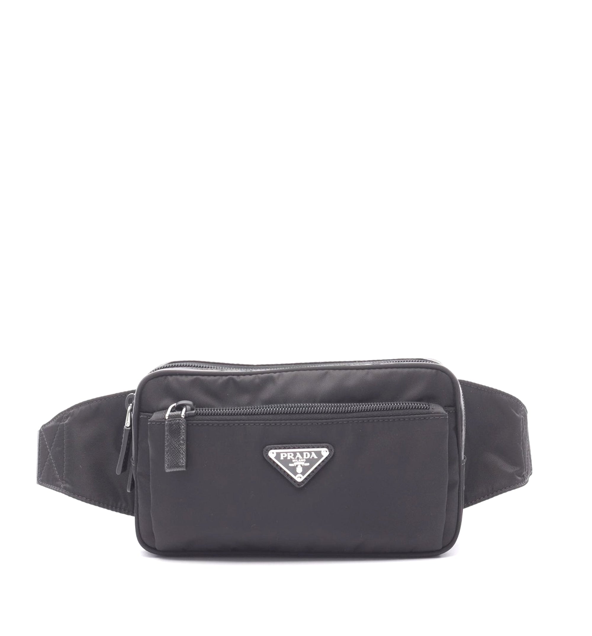 Re-nylon And Saffiano Belt Bag