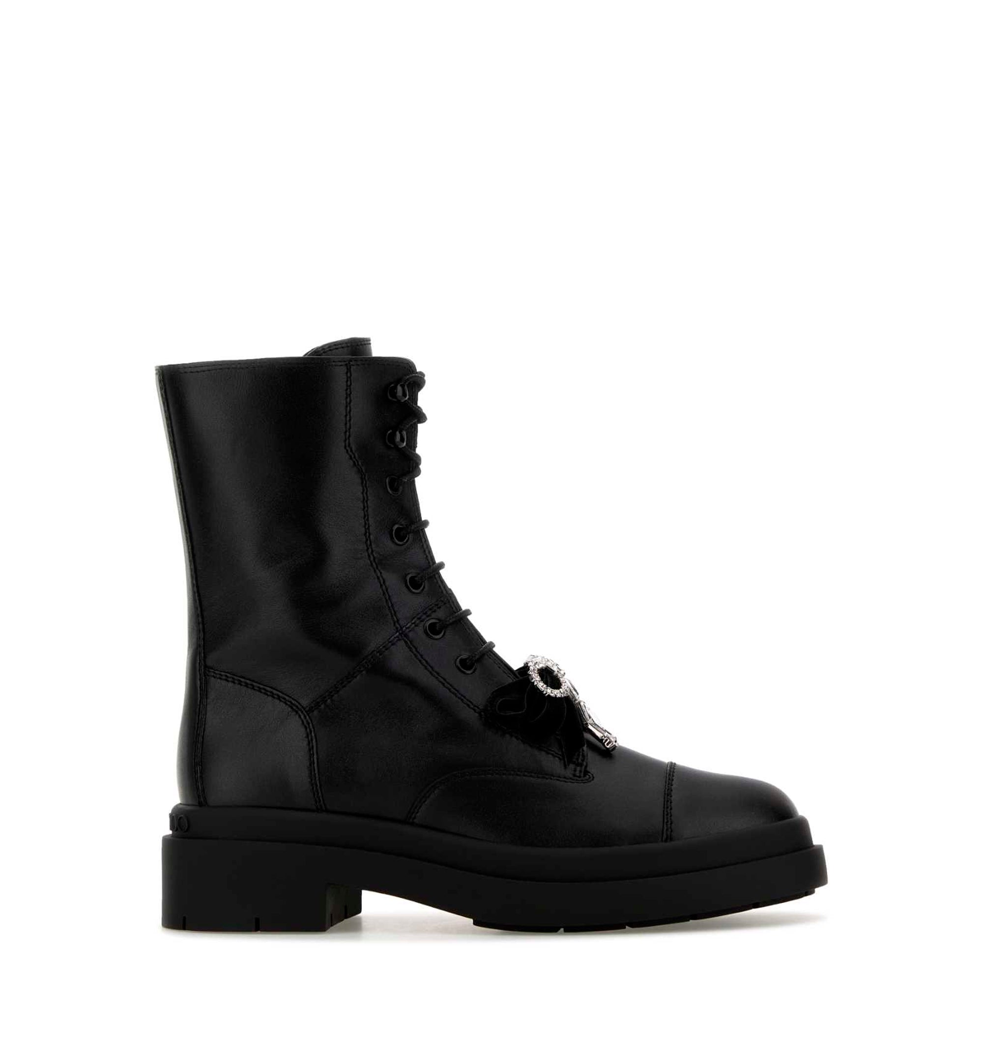 Black leather Averi boots