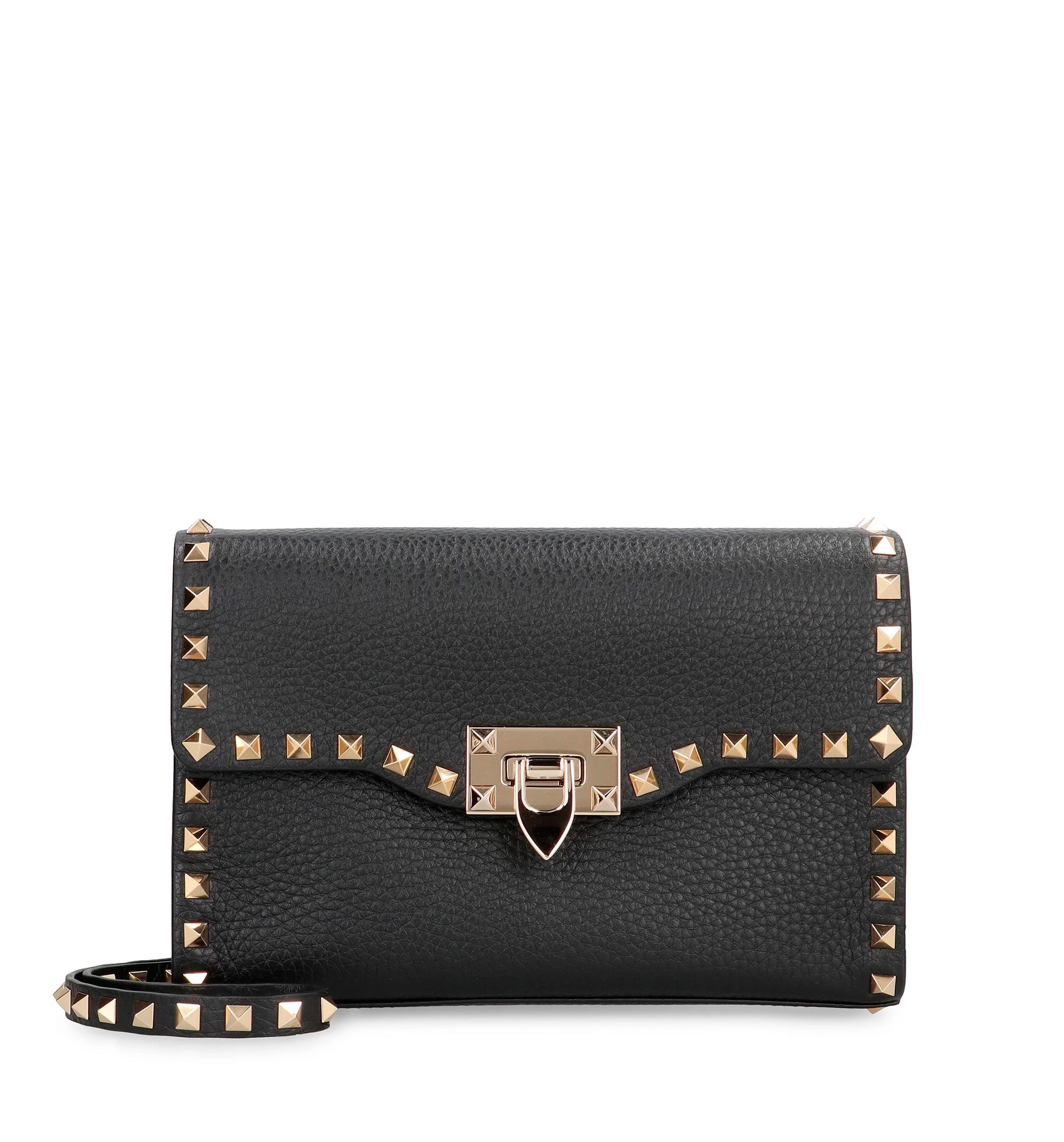 Rockstud small leather crossbody bag
