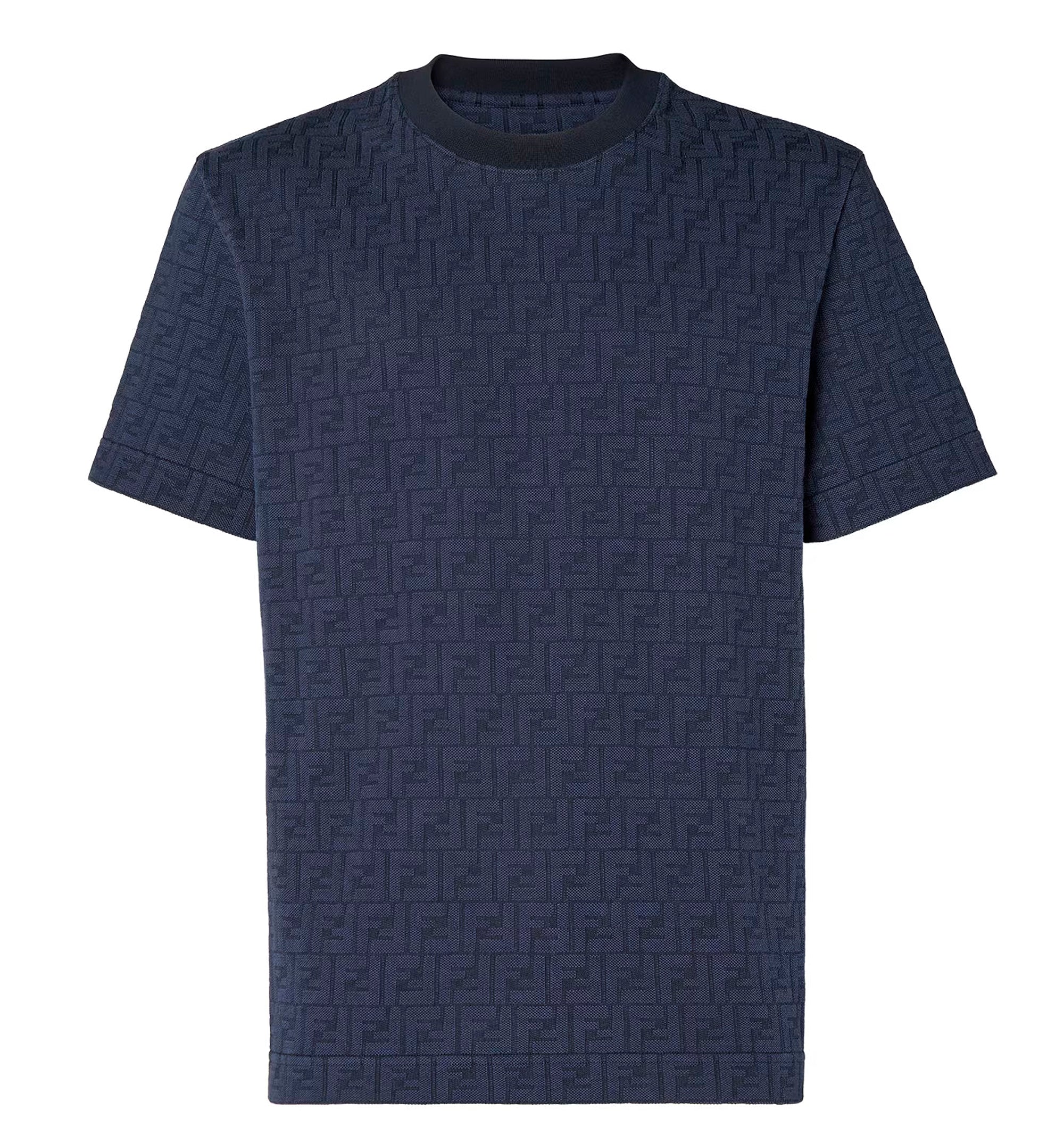 Dark blue cotton T-shirt
