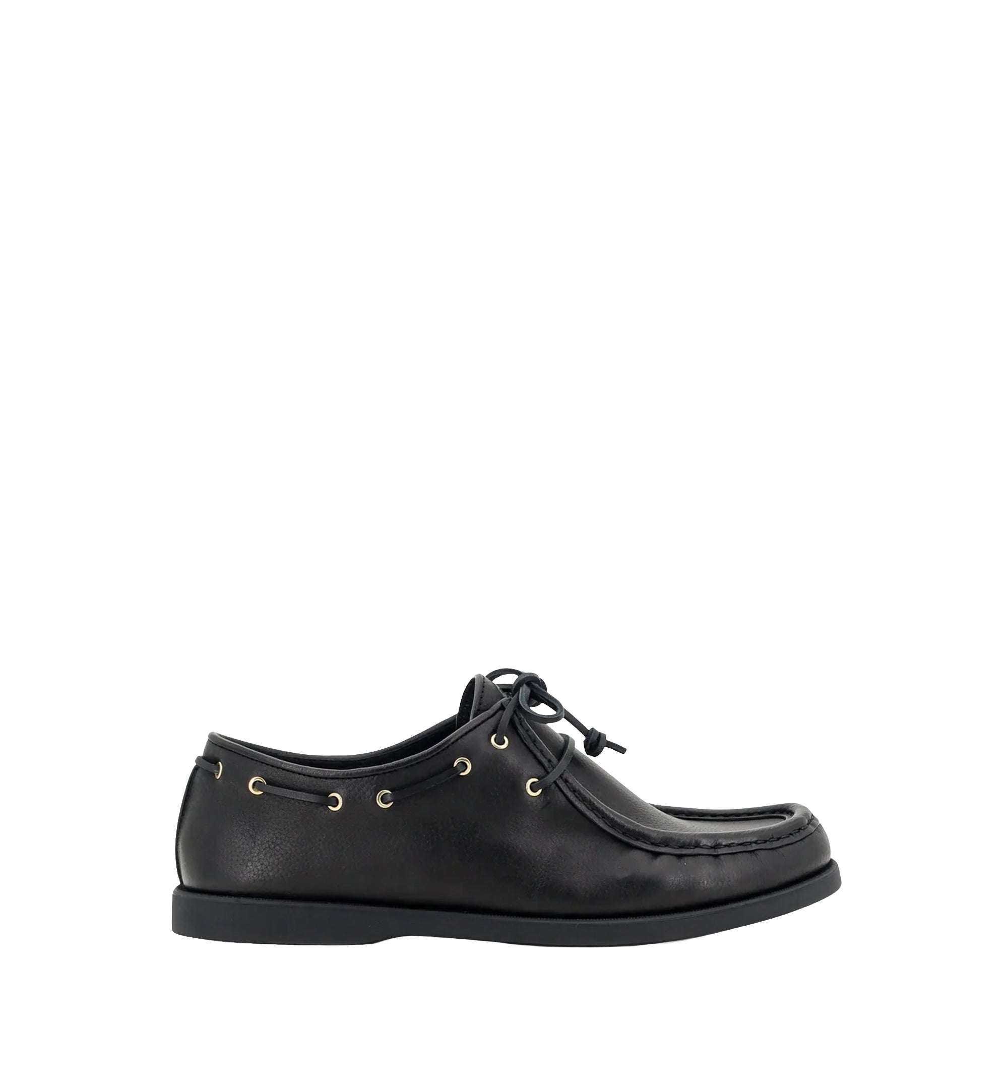 Leather lace-up
