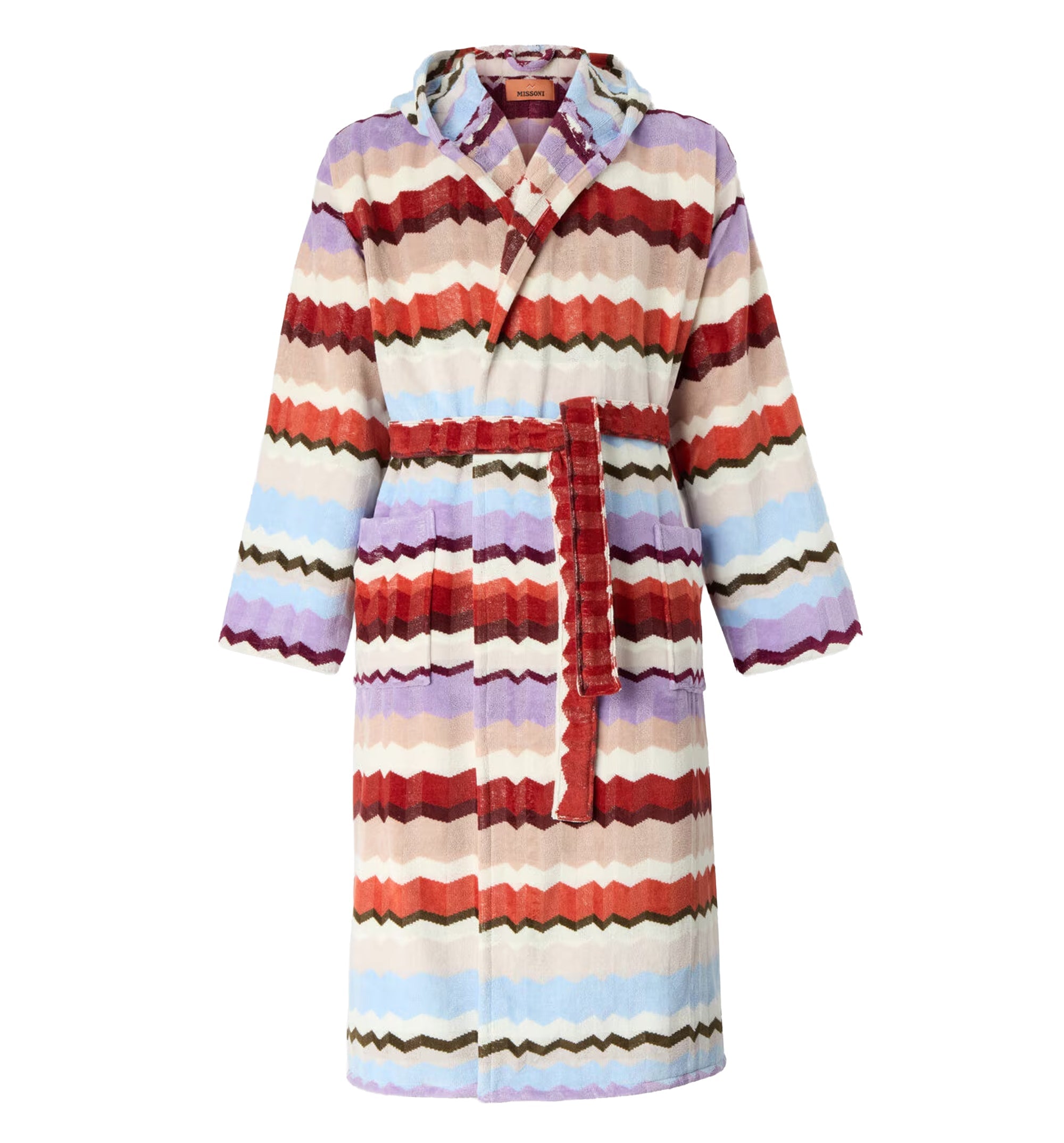 Eva hooded cotton terry bathrobe