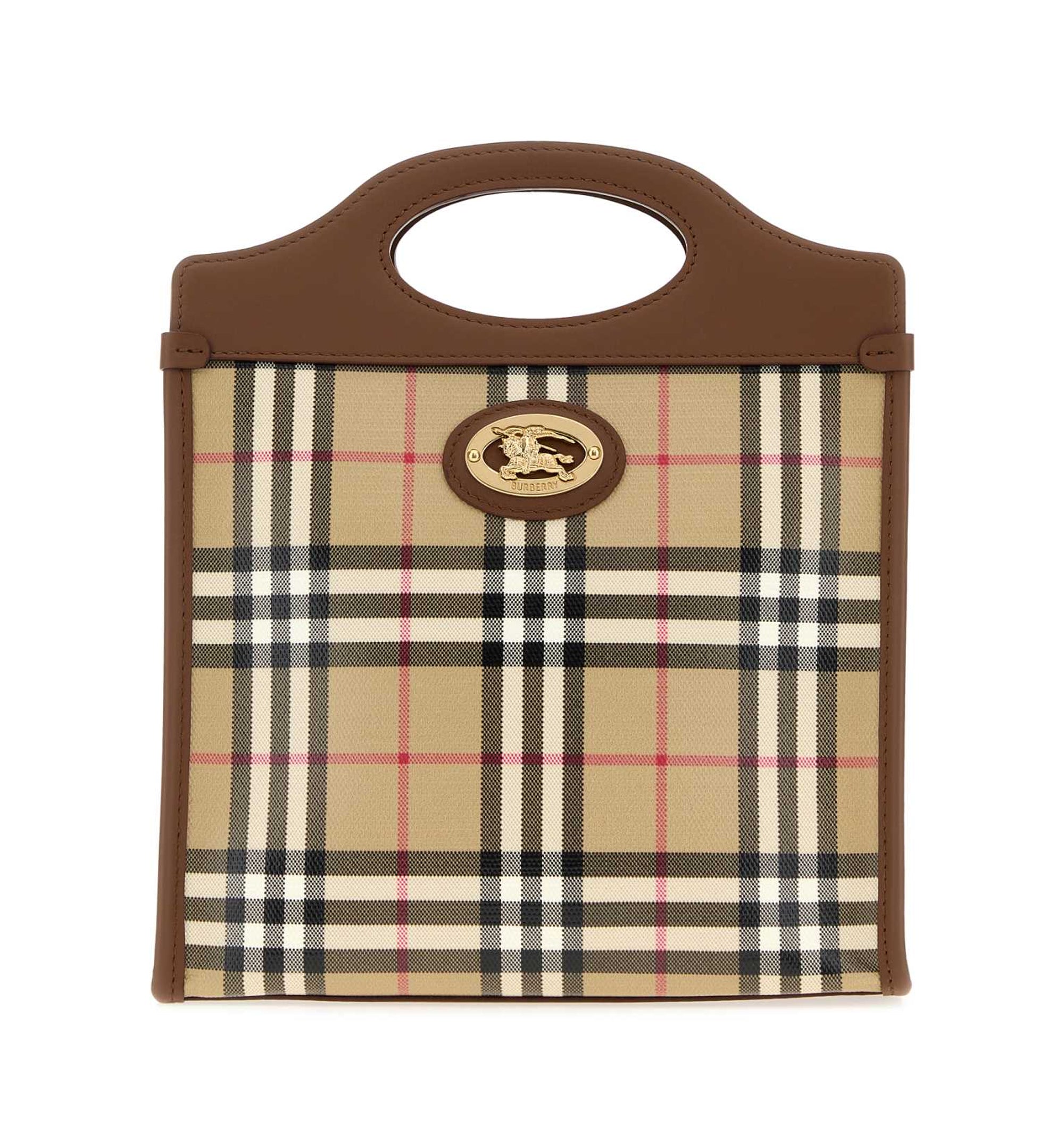 Coated canvas mini Pocket handbag