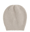 Ribbed-knit beanie hat