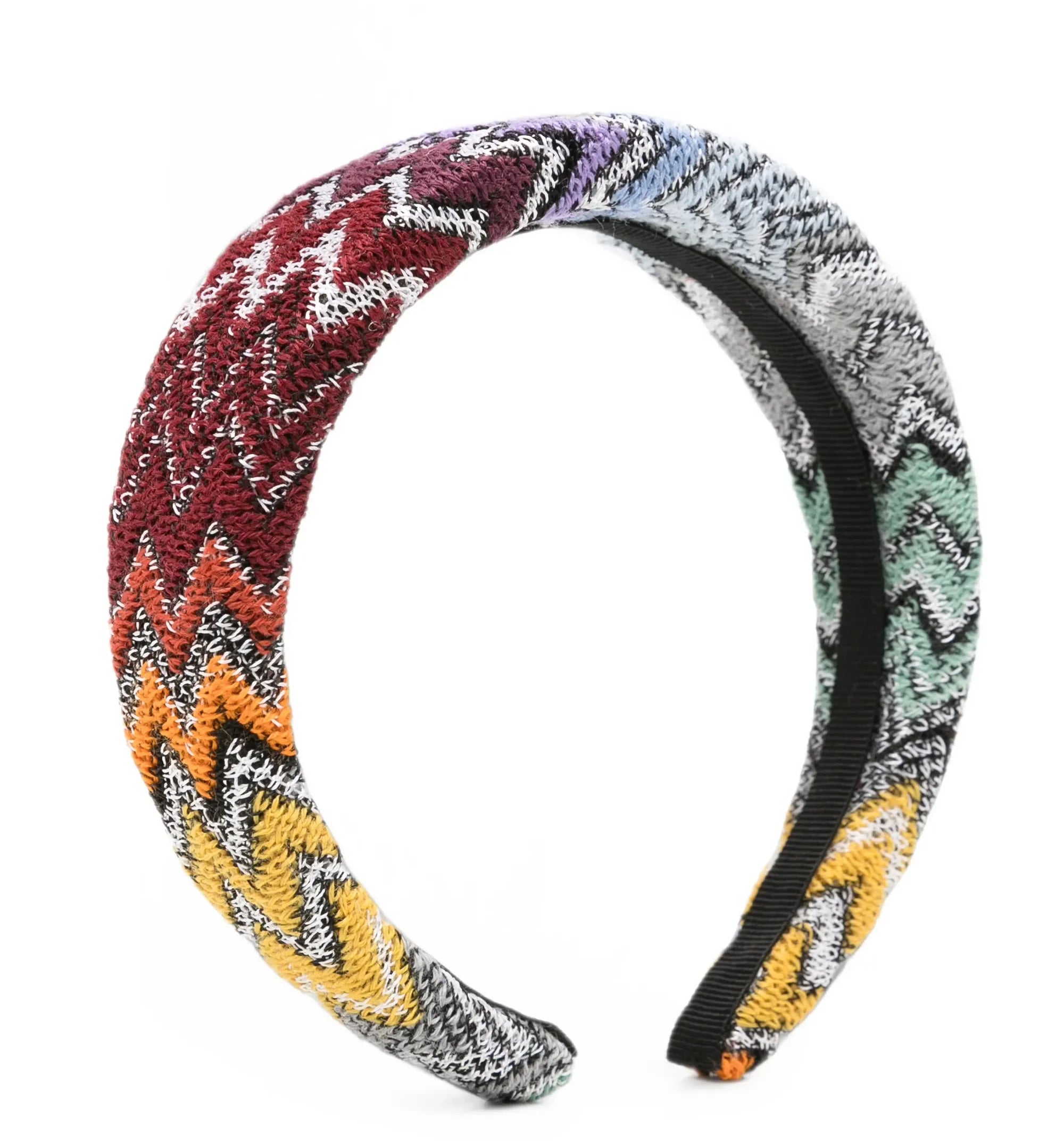 Zigzag-knit Padded Headband