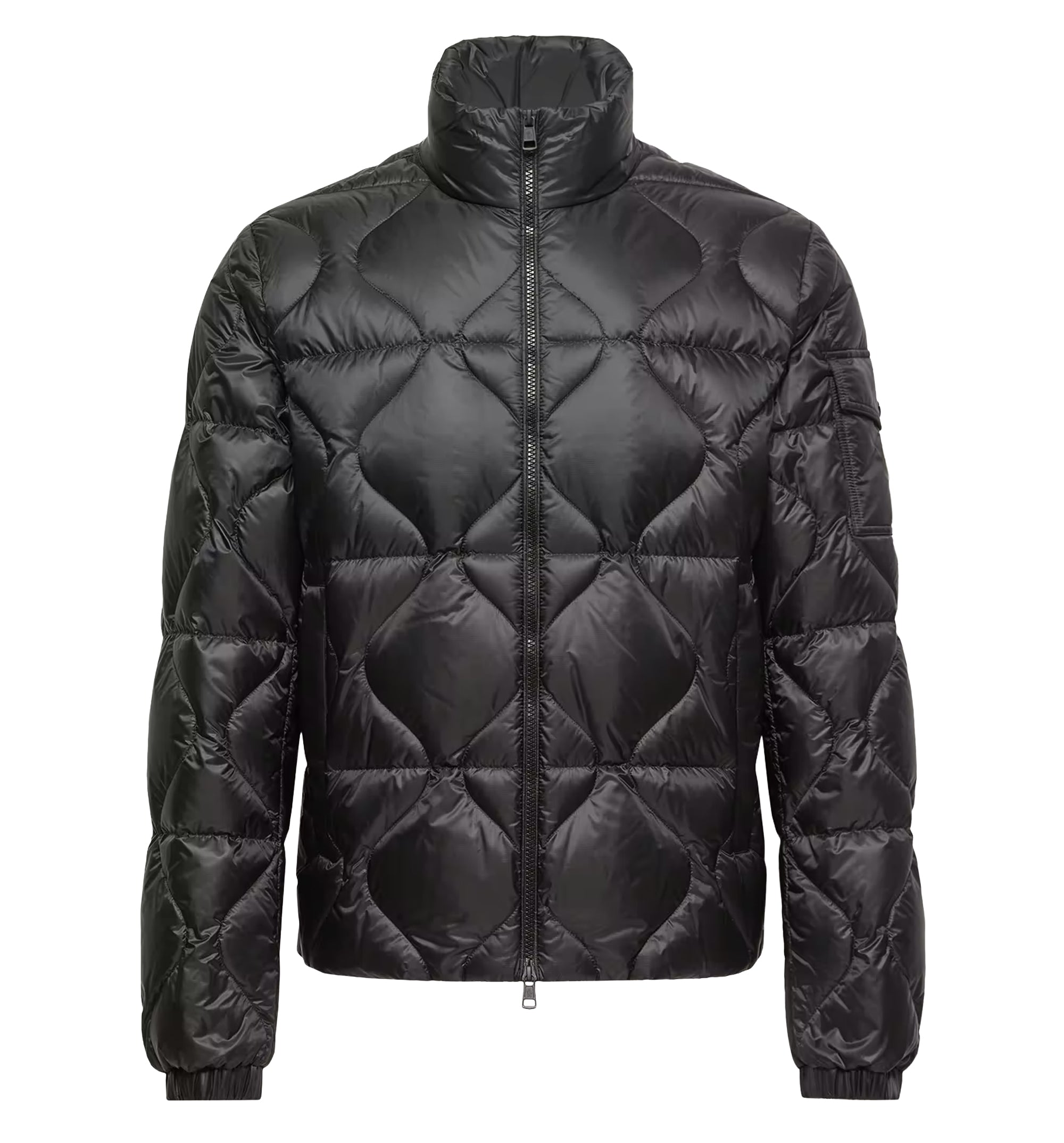 Asurel Geometric Quilted Short Down Jacket