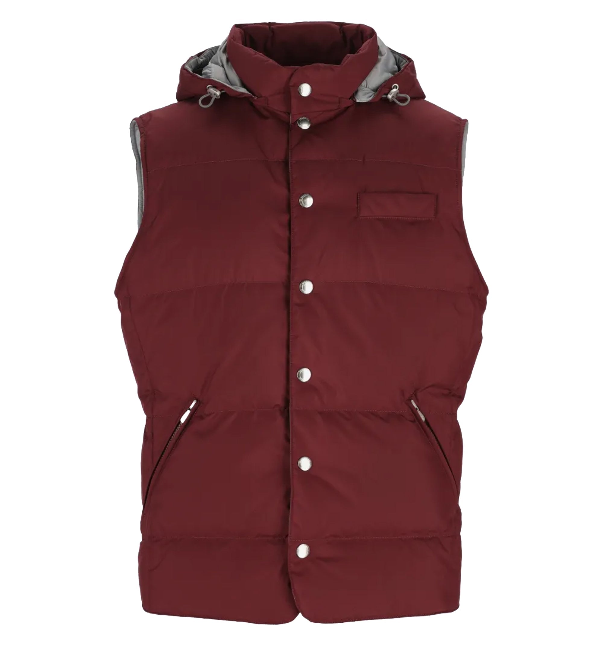 Hooded padded gilet
