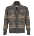 Nordic jacquard cardigan