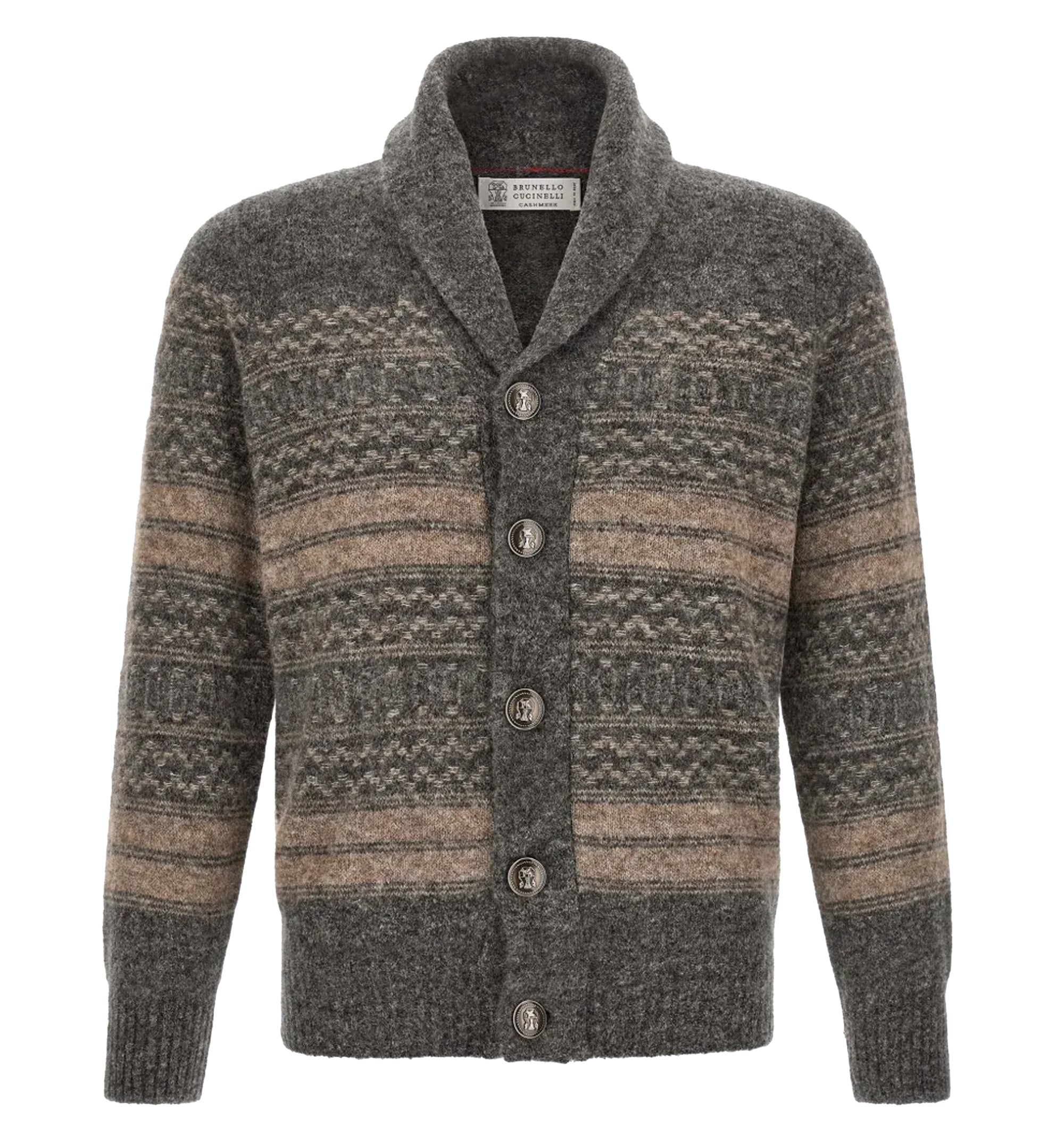 Nordic jacquard cardigan