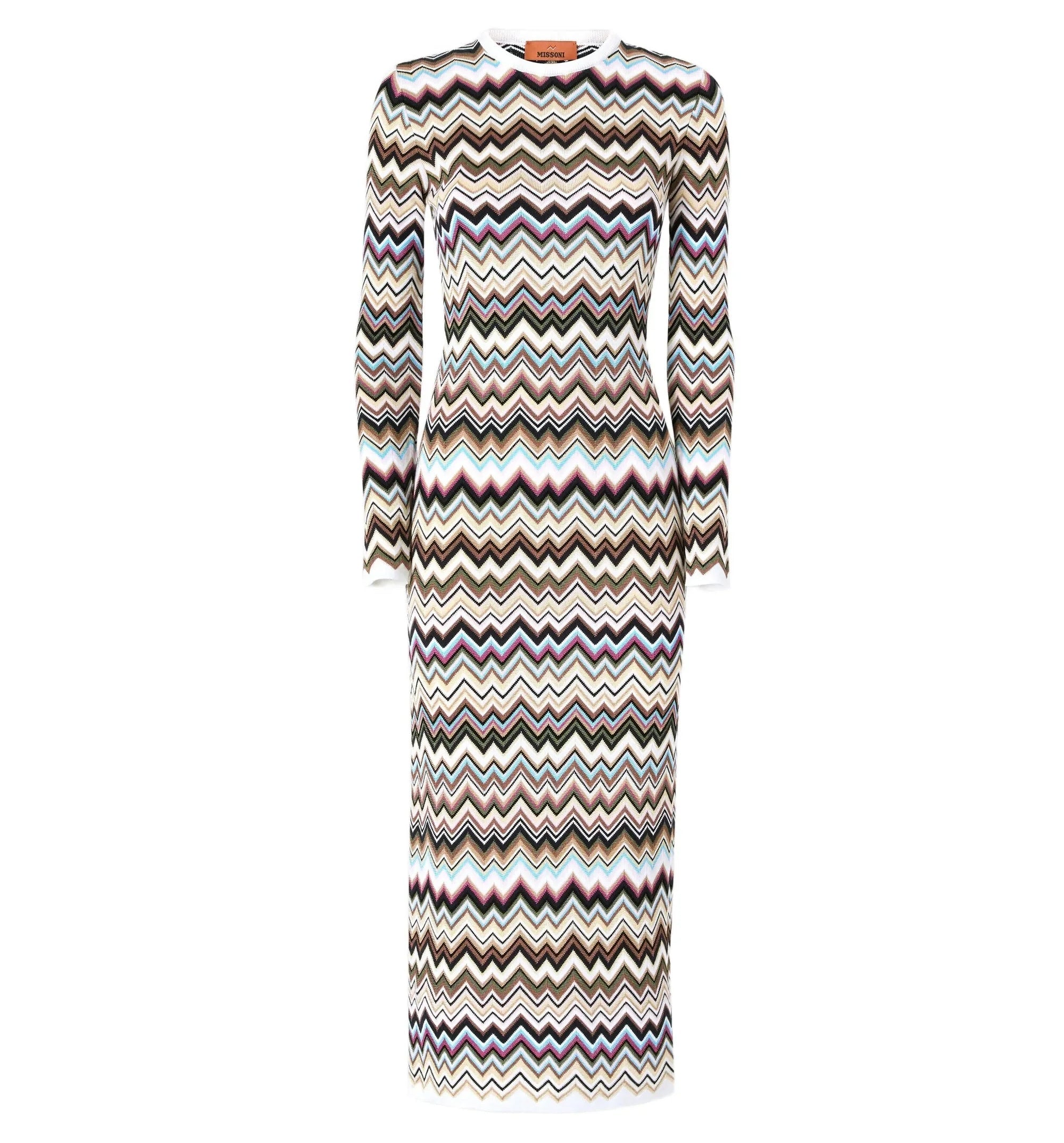 Zigzag-knit Dress