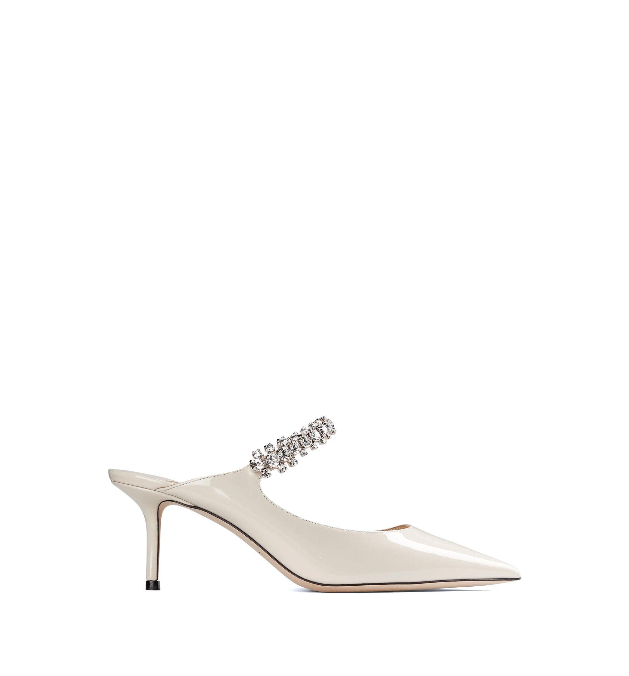 Bing 65 Patent Leather Mules with Crystal Strap