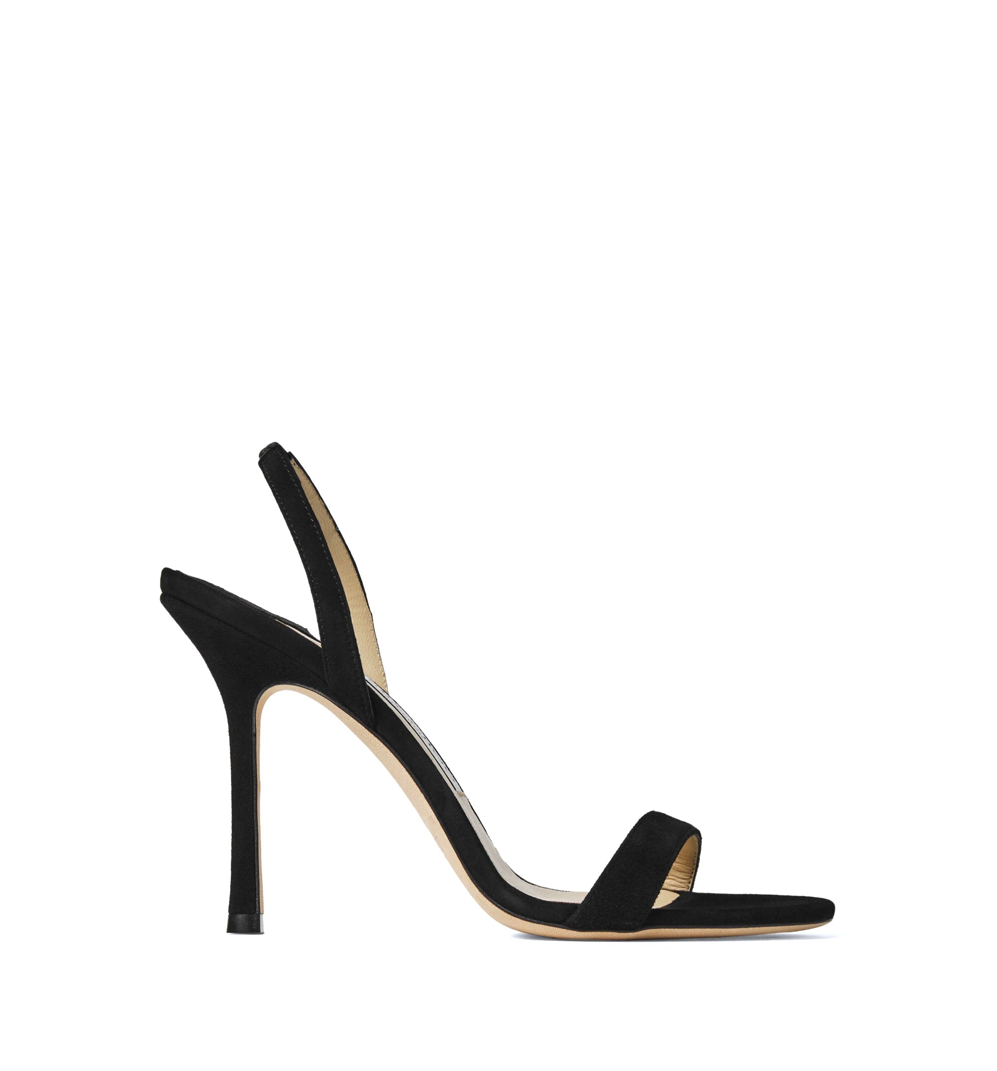 Jenn 100 Black Suede Sandals
