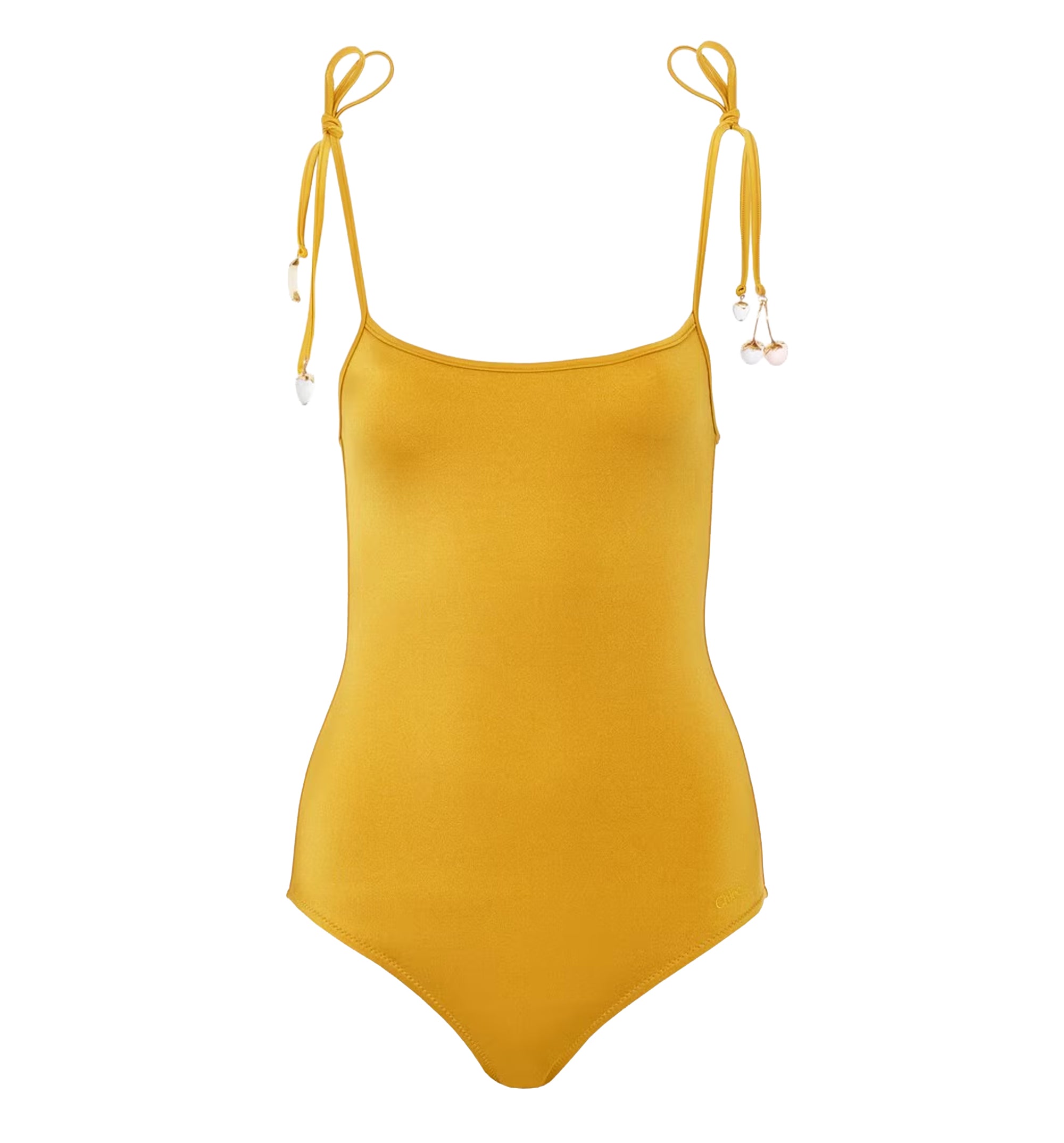 Knotted one-piece swimsuit