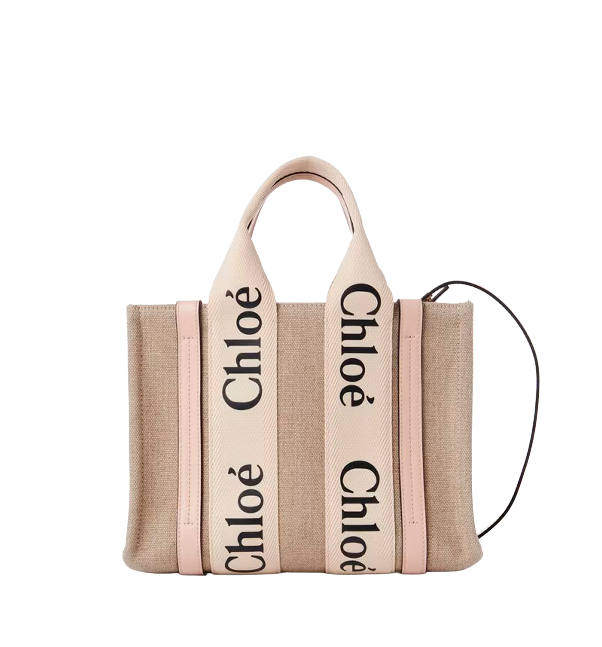 Small Woody tote bag in linen