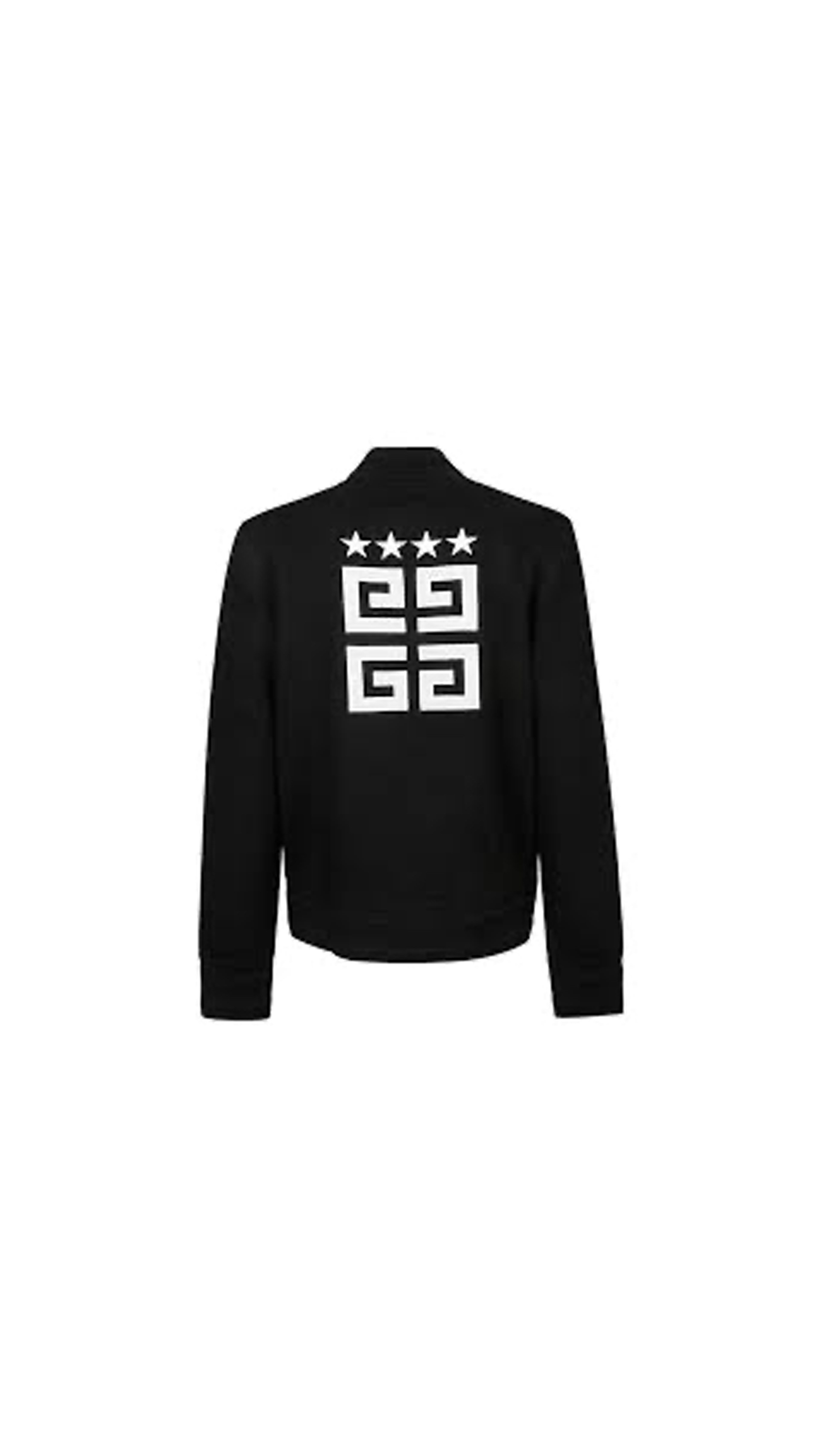 4G-motif Wool Bomber Jacket - Black