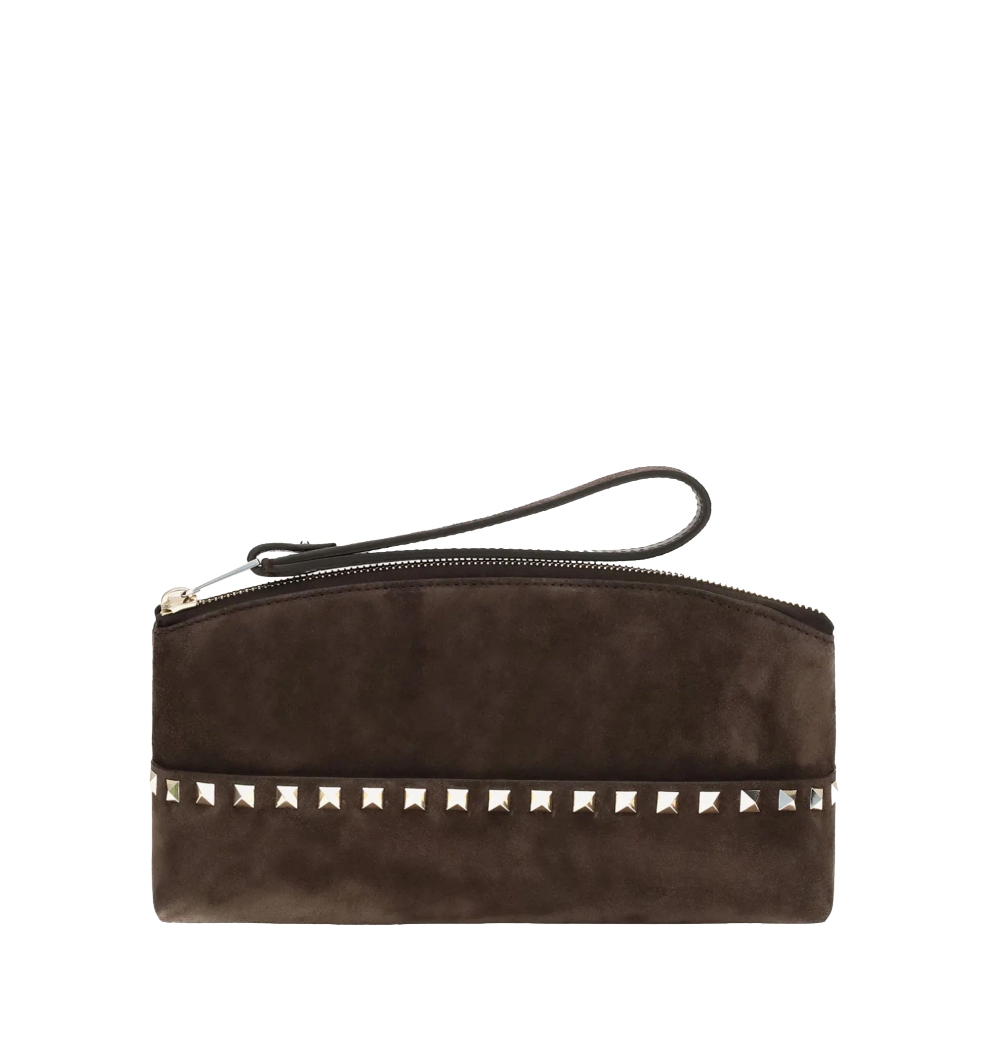 Rockstud suede Pouch
