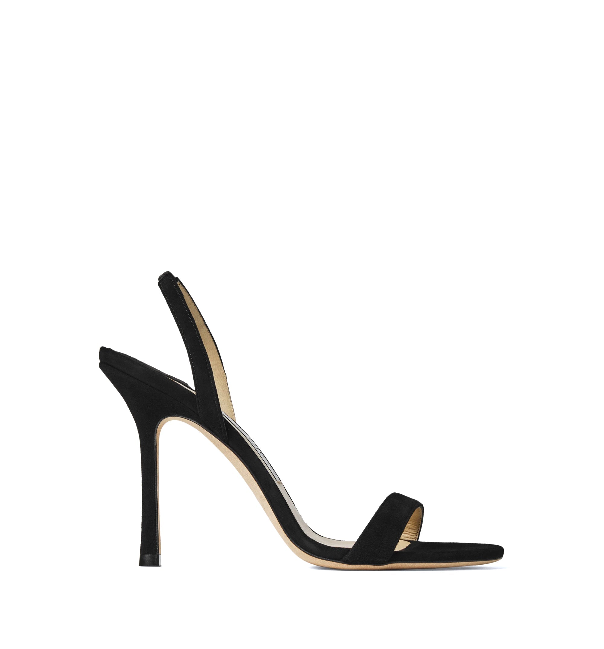 Jenn 100 Black Suede Sandals