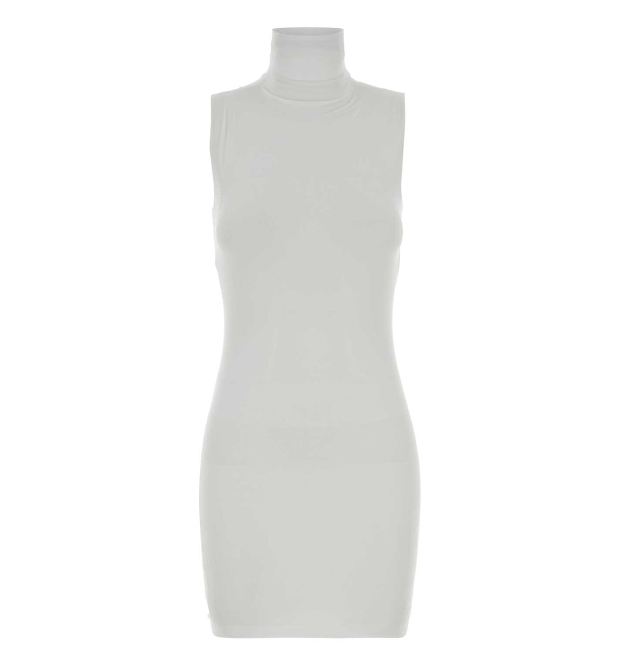 Seamless stretch nylon jersey dress